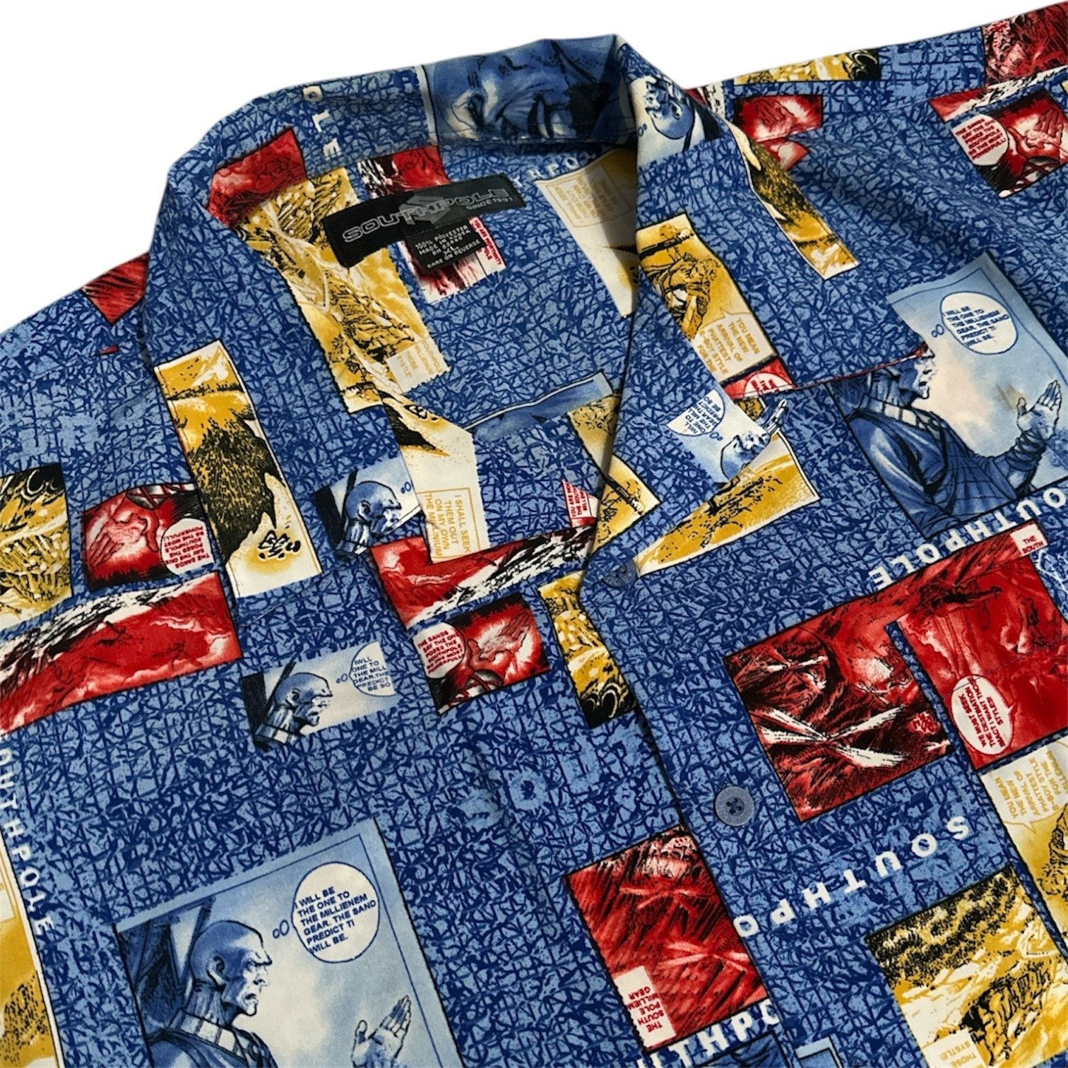 Southpole Vintage Southpole Comic Book Button Down Shirt Size US XL / EU 56 / 4 - 2 Thumbnail