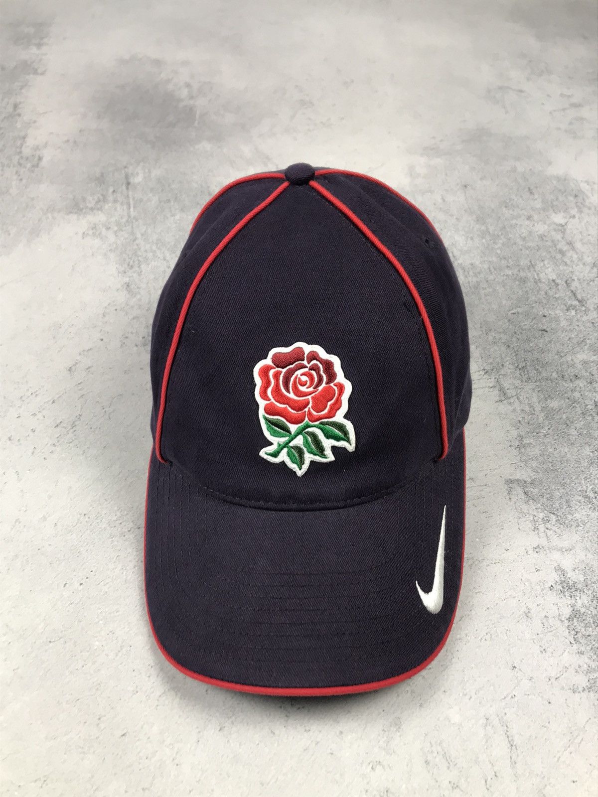 Nike × Vintage Vintage Nike Canterbury England Rugby O2 Swoosh Cap Hat Size ONE SIZE - 2 Thumbnail