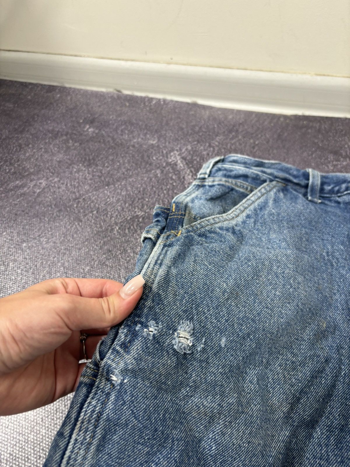 Carhartt Vintage Carhartt USA Workwear Insulated Denim Baggy Jeans Size US 36 / EU 52 - 16 Thumbnail