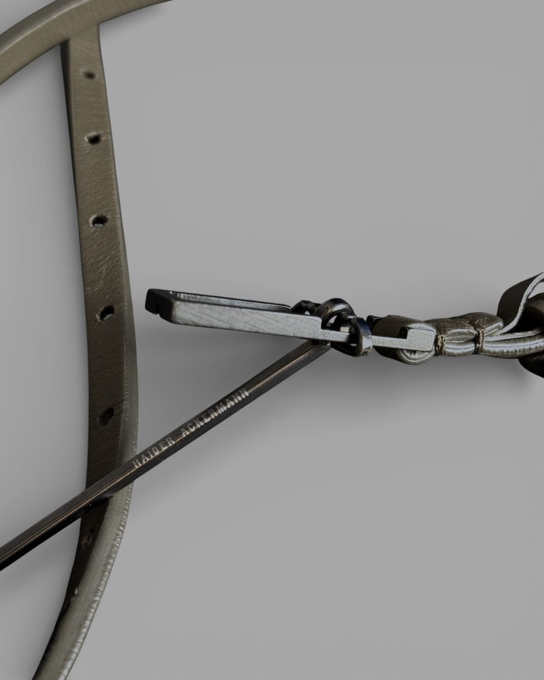 Haider Ackermann Haider Ackermann Double Wrap Thin Designer Leather Belt Size ONE SIZE - 6 Thumbnail