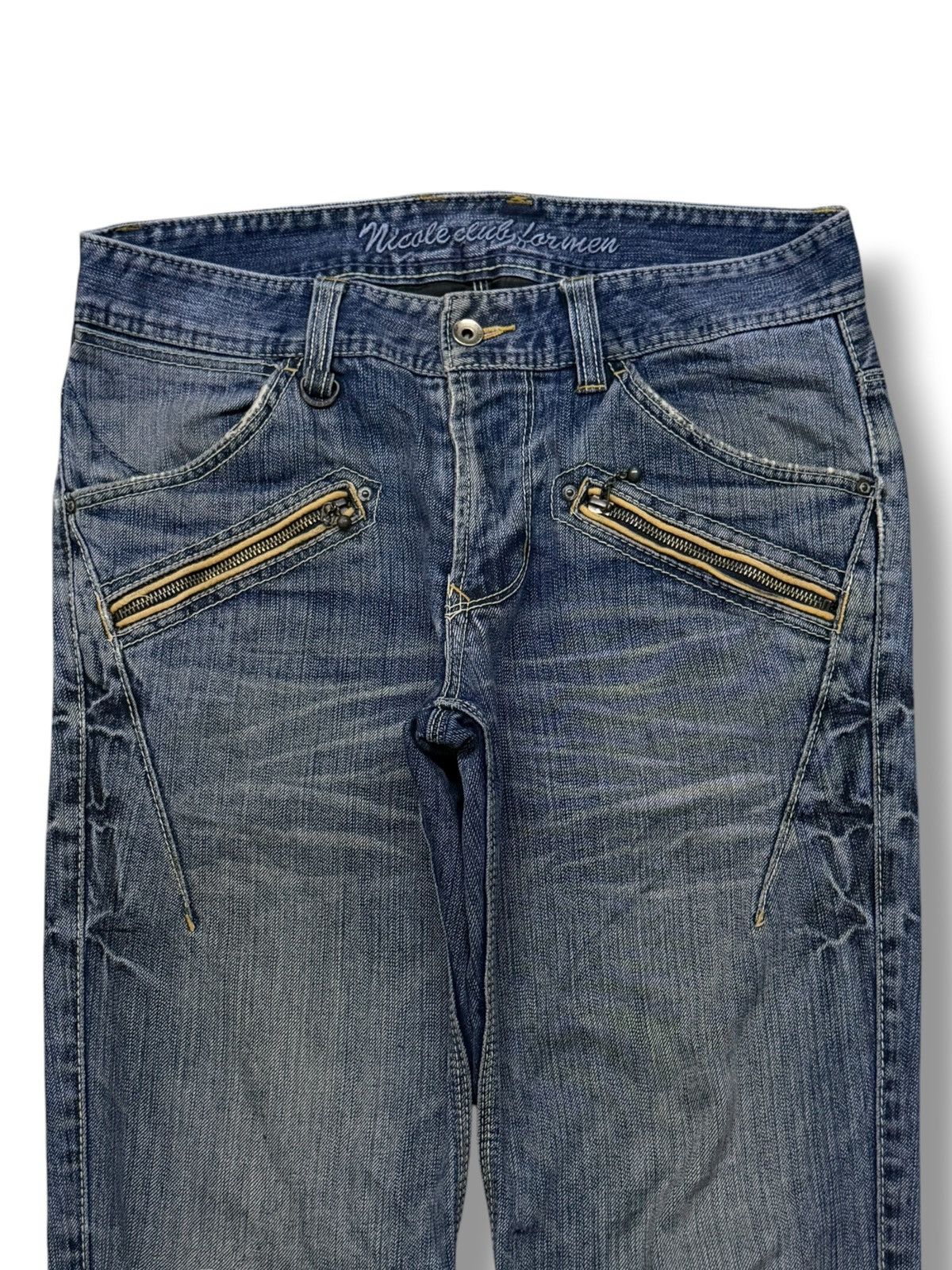 Nicole Club Vintage Nicole Club For Men Y2K Denim Jeans Japan | W32 Size US 32 / EU 48 - 4 Thumbnail