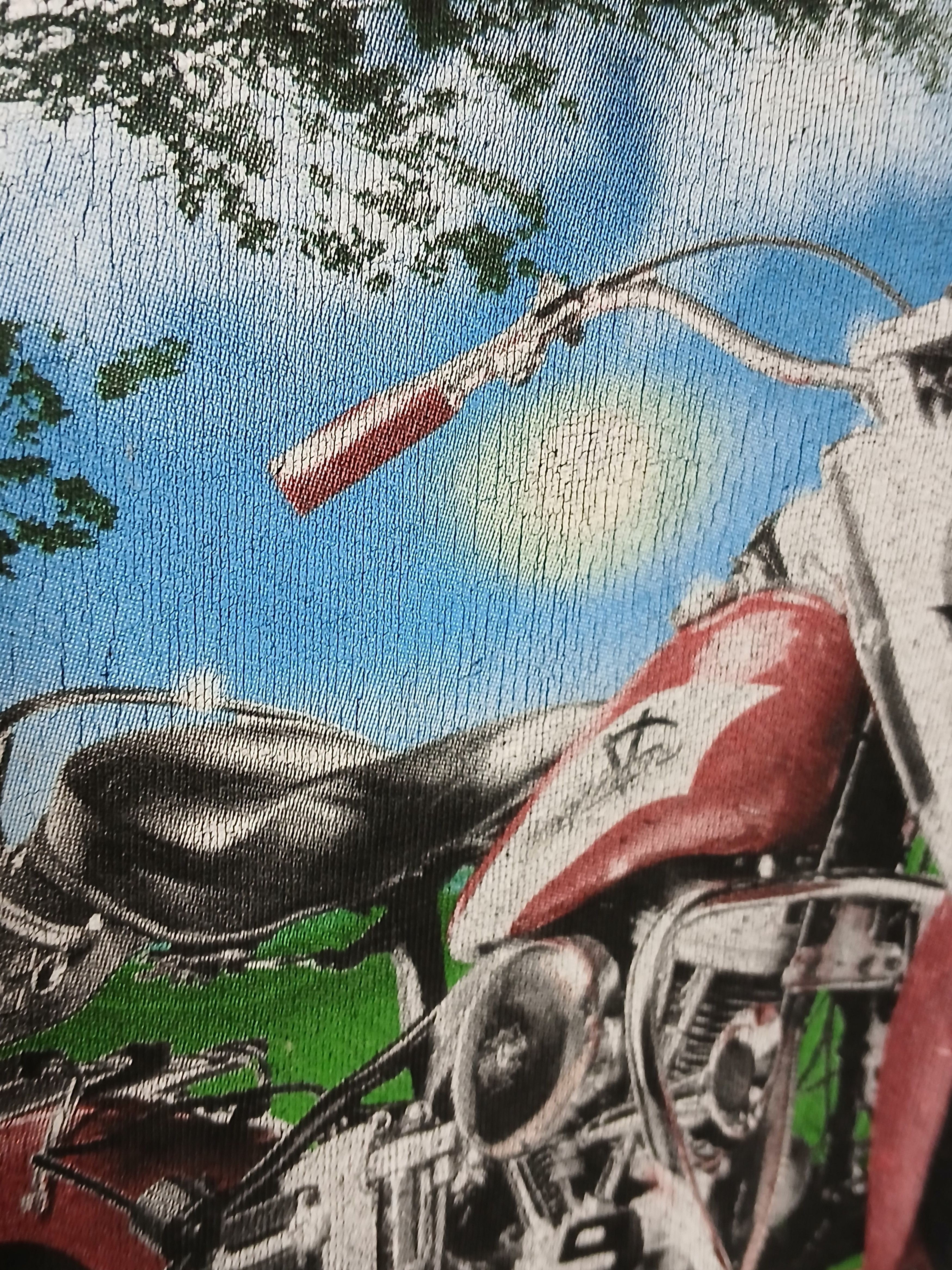 Harley Davidson × Vintage Vintage Harley Davidson Racing Moto T-Shirt Size US M / EU 48-50 / 2 - 5 Thumbnail