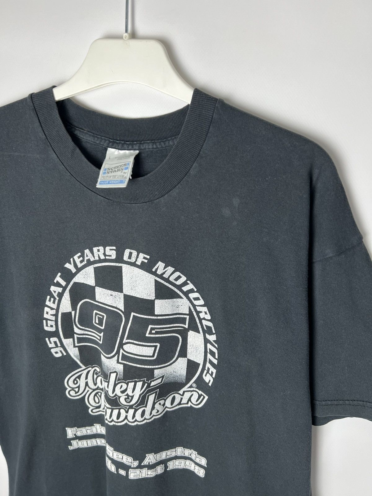 Harley Davidson Vintage rare racing Harley Davidson 1998 bikers T-shirt Size US L / EU 52-54 / 3 - 5 Thumbnail