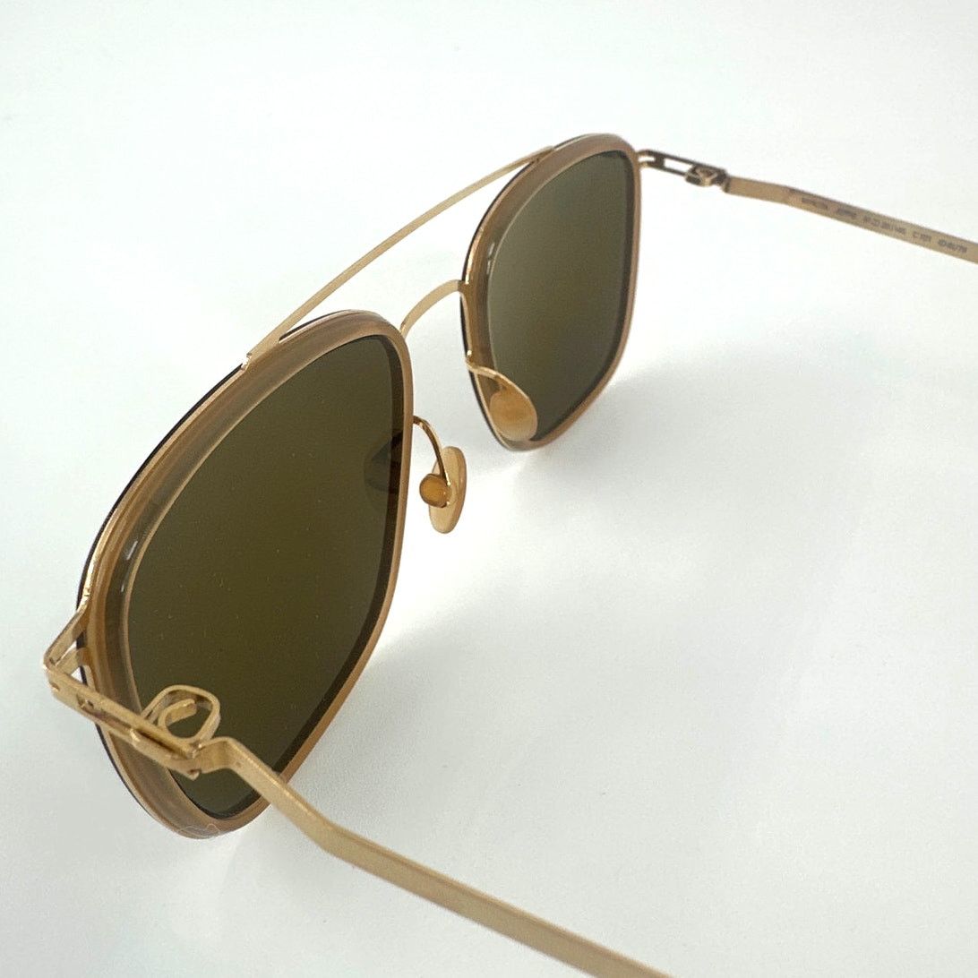 Mykita Mykita Men's Gold Brown Jeppe 6U79 Eyewear Sunglasses Size ONE SIZE - 7 Thumbnail
