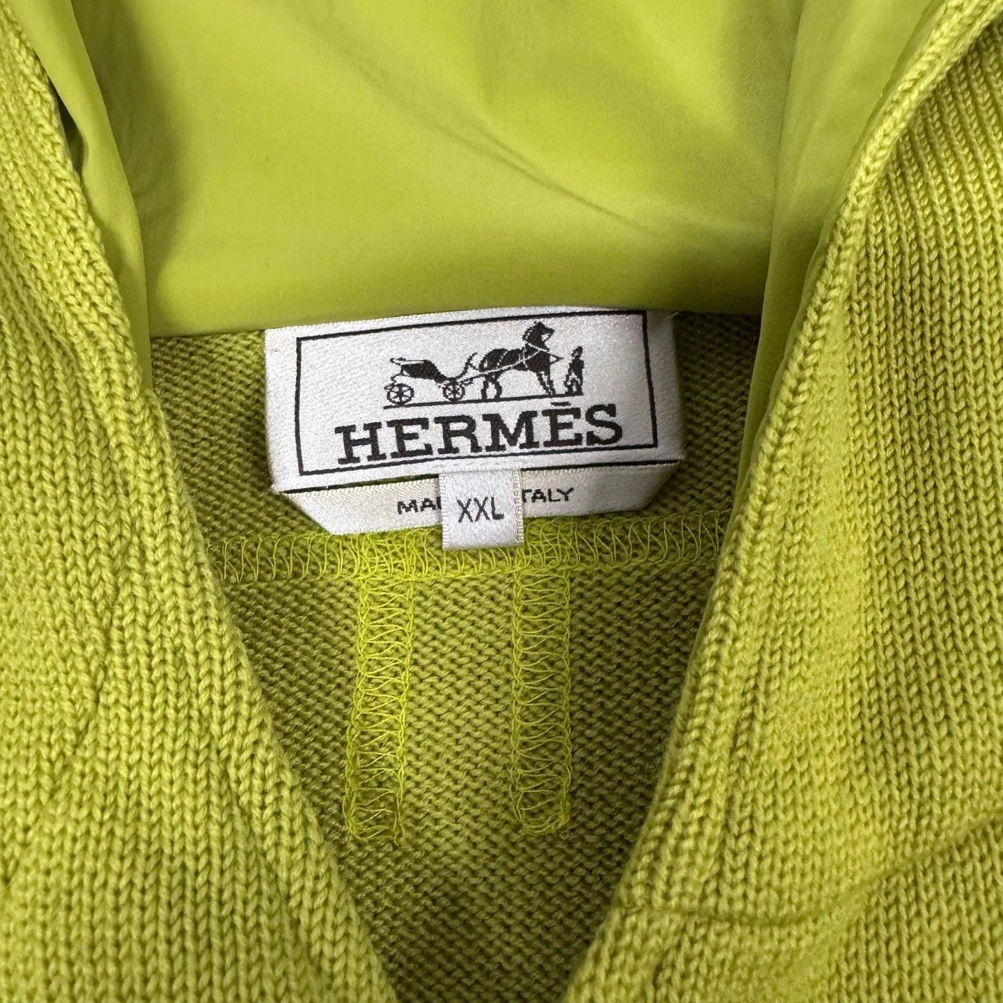 Hermes Hermes zip-up wool knit unisex hoodie XXL 99 New Size US XXL / EU 58 / 5 - 5 Thumbnail