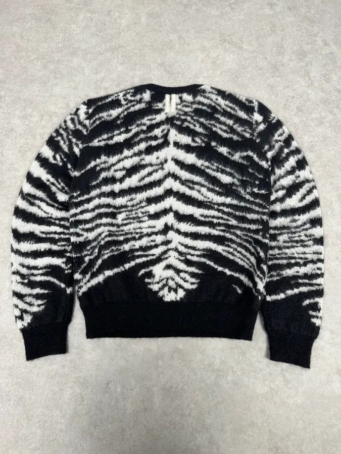 Saint Laurent Paris AW2014 Saint Laurent Zebra Wool Sweater by Hedi Slimane Size US S / EU 44-46 / 1 - 6 Thumbnail