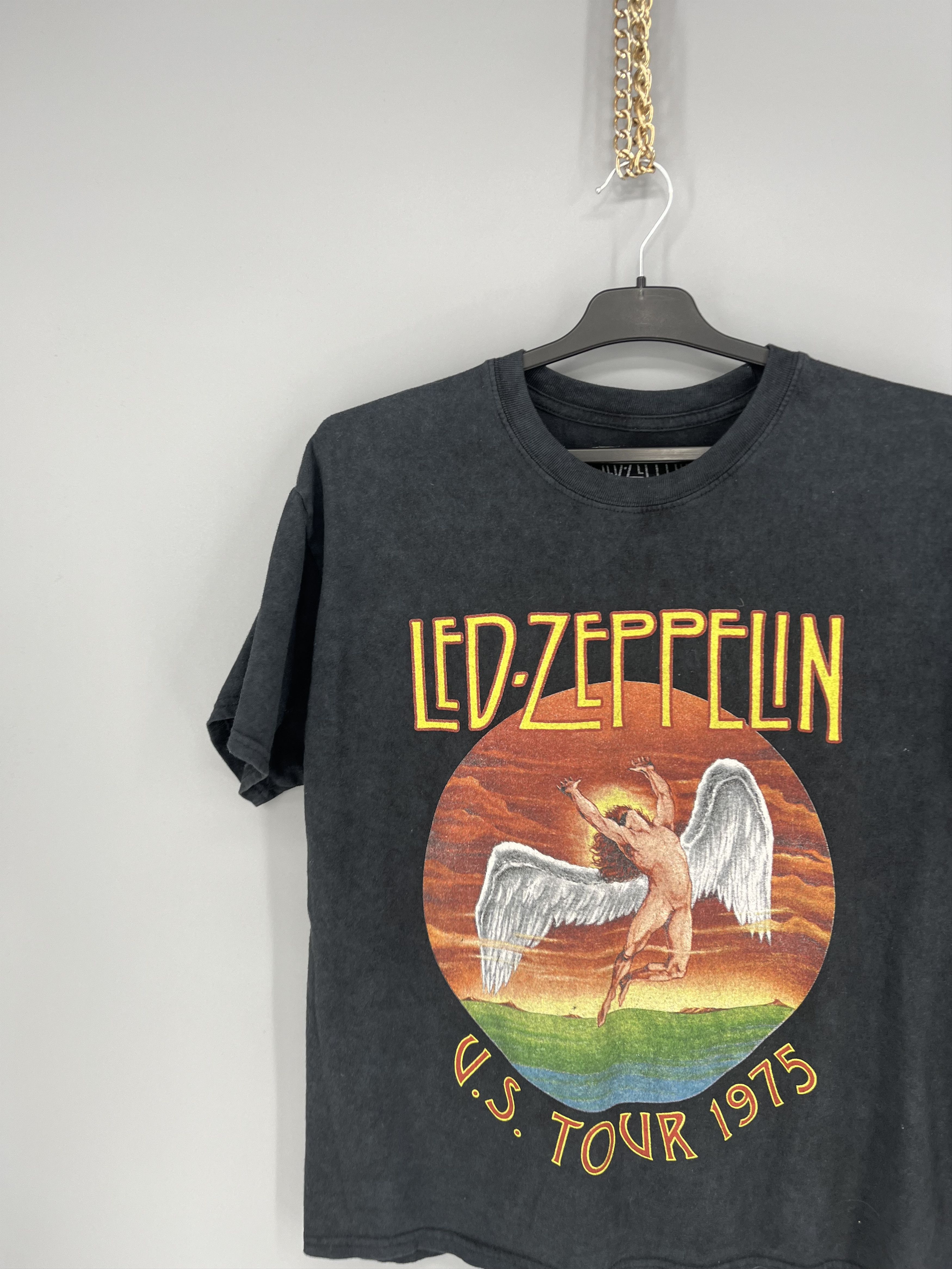 Band Tees Vintage Y2K 00s Led Zeppelin U.S. Tour 1975 Band T-Shirt Size US M / EU 48-50 / 2 - 4 Thumbnail