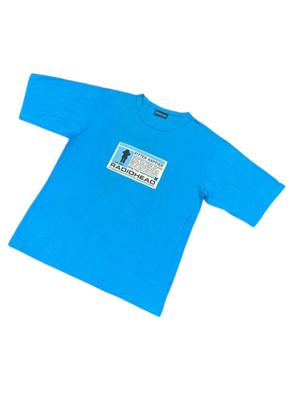 Vintage VTG 1997 Radiohead Fitter Happier Band Tee Size US L / EU 52-54 / 3 - 4 Thumbnail
