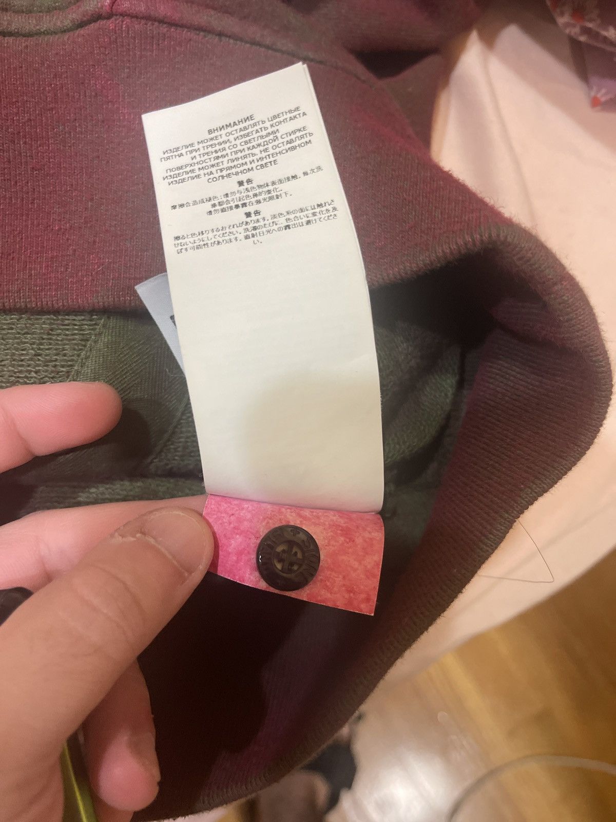 image of Stone Island Supreme Colab in Red, Men's (Size Medium)