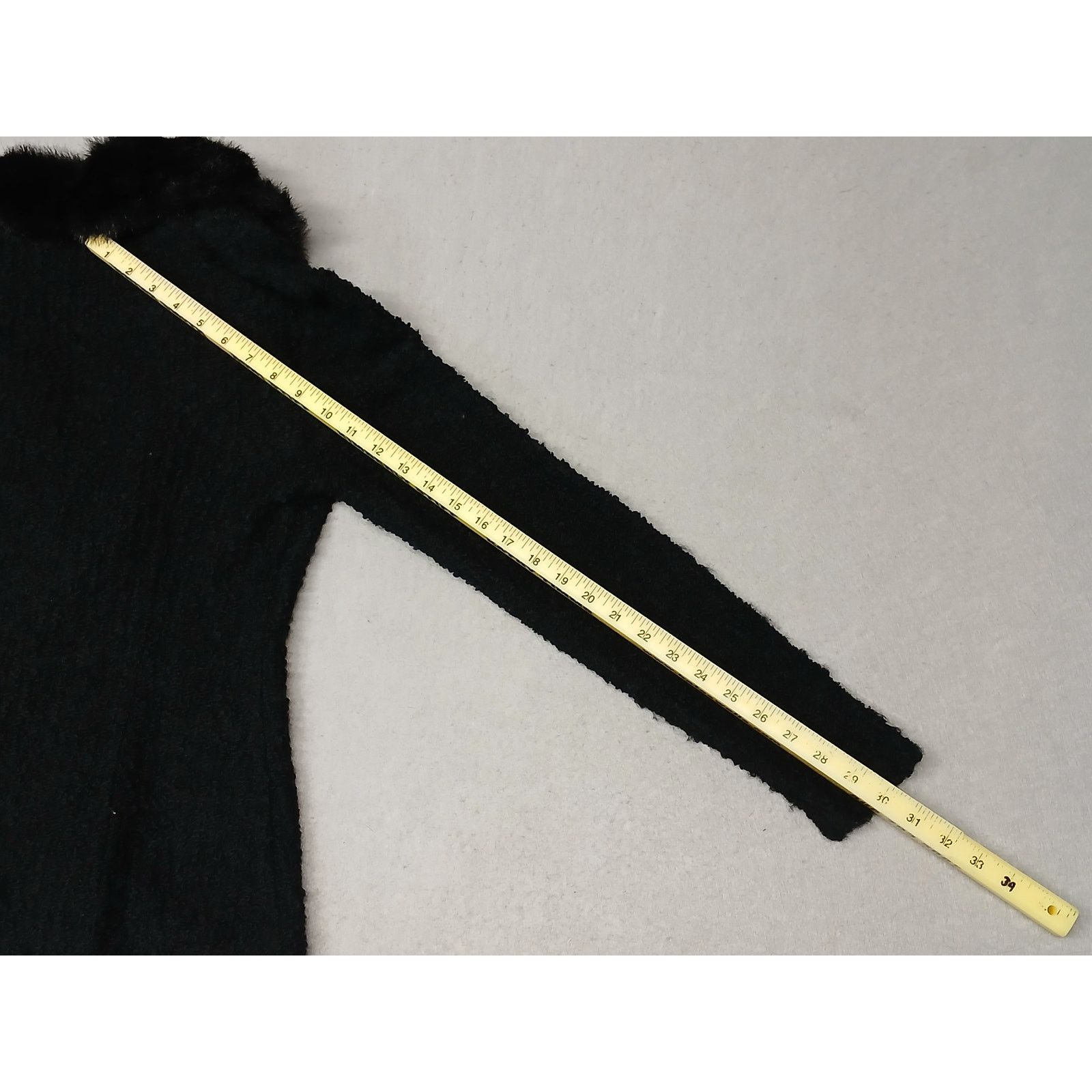 Other Dina Bar-El (Medium) Black Ribbed Zip-Front Cardigan Sweater Size M / US 6-8 / IT 42-44 - 8 Thumbnail