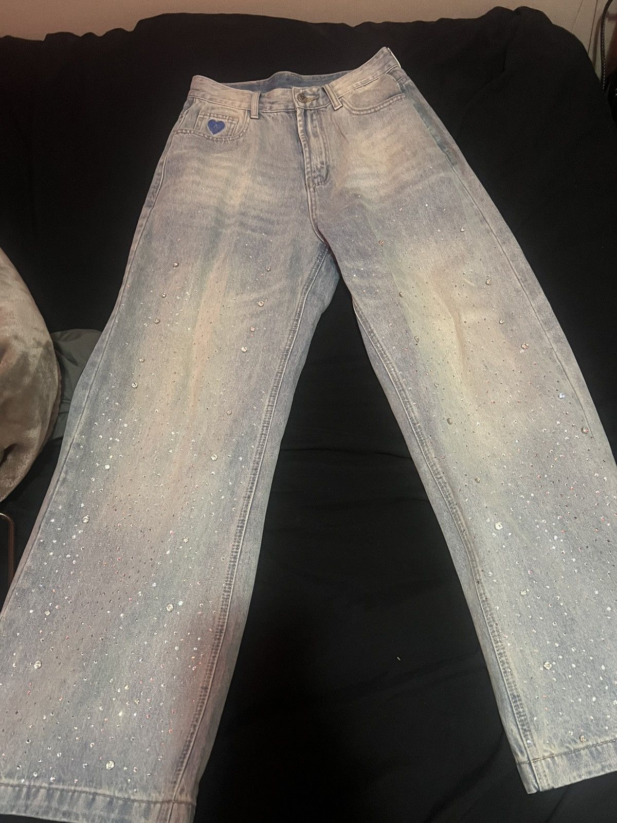 Other Flared rhinestone jeans Size US 29 - 1 Preview