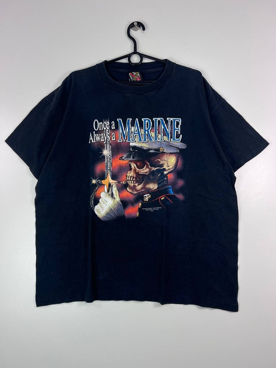 Other Vintage 1992 Once A Marine Always A Marine Skull T-Shirt XL Size US XL / EU 56 / 4 - 1 Thumbnail