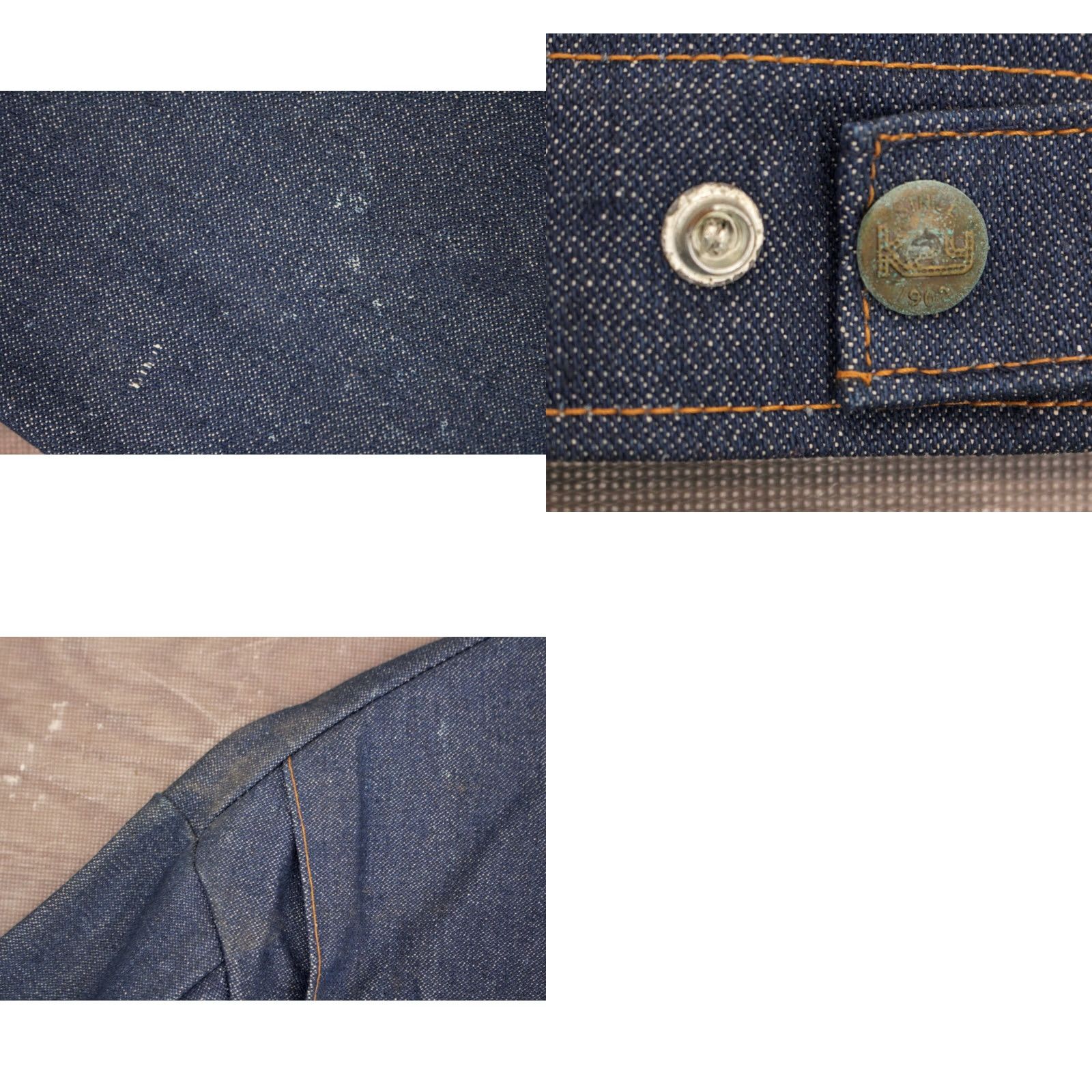 Vintage VTG Key Denim Jacket 2XL 52 Big & Tall 1970s Blue Denim Jacket Mens 70s Jean Jacket US Origin NOS Vintage Jacket Size US 36 / EU 52 - 8 Thumbnail