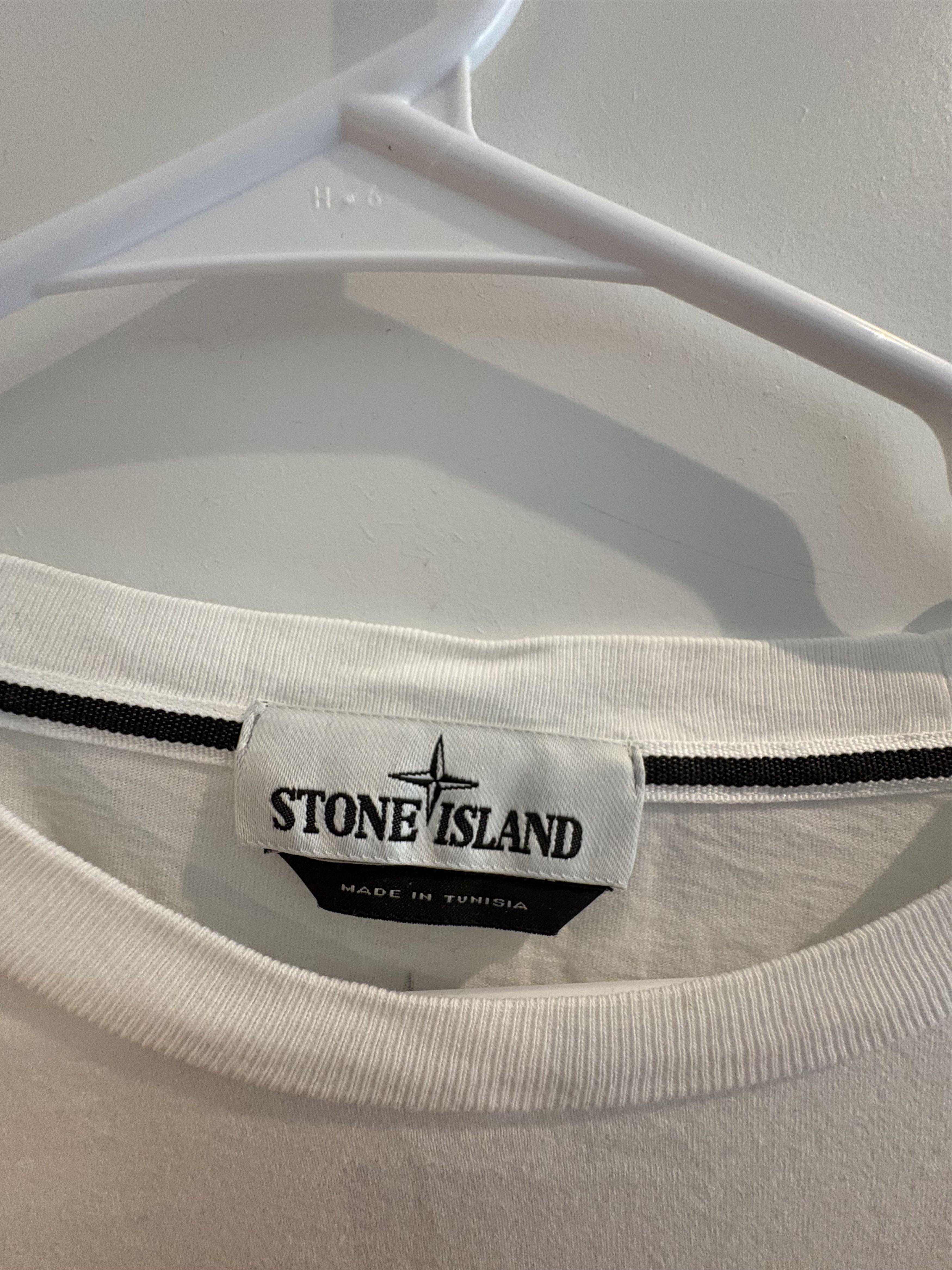 Stone Island White Stone Island Long Sleeve Size US L / EU 52-54 / 3 - 2 Thumbnail