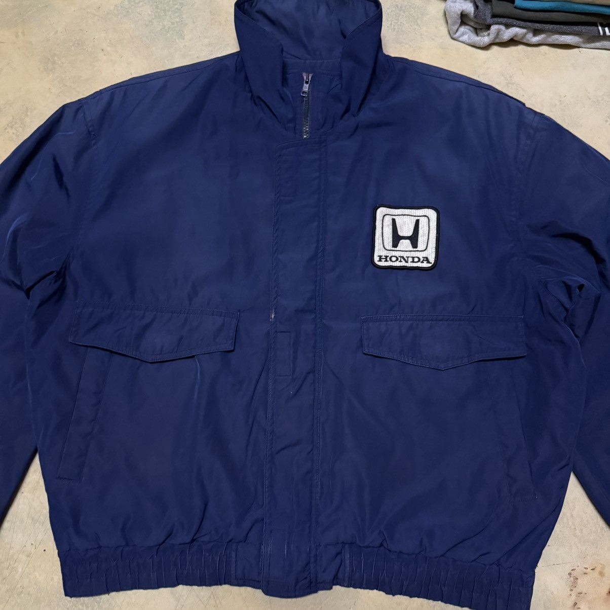 Honda × Vintage Vintage Honda Racing Big Logo Zipper Jacket Size US XL / EU 56 / 4 - 4 Thumbnail