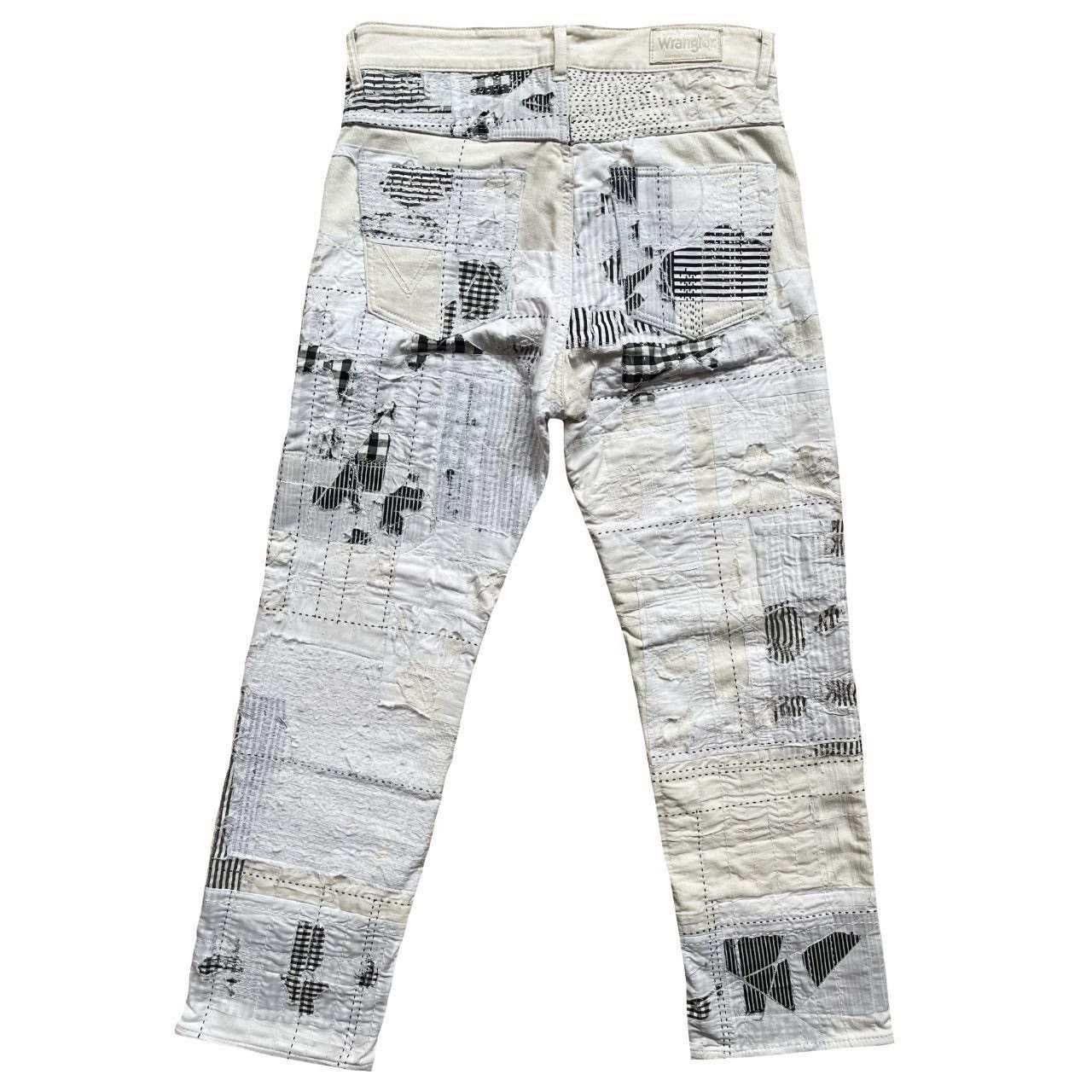Kapital Indigo Boro Sashiko Distressed Jeans Size US 30 / EU 46 - 2 Thumbnail