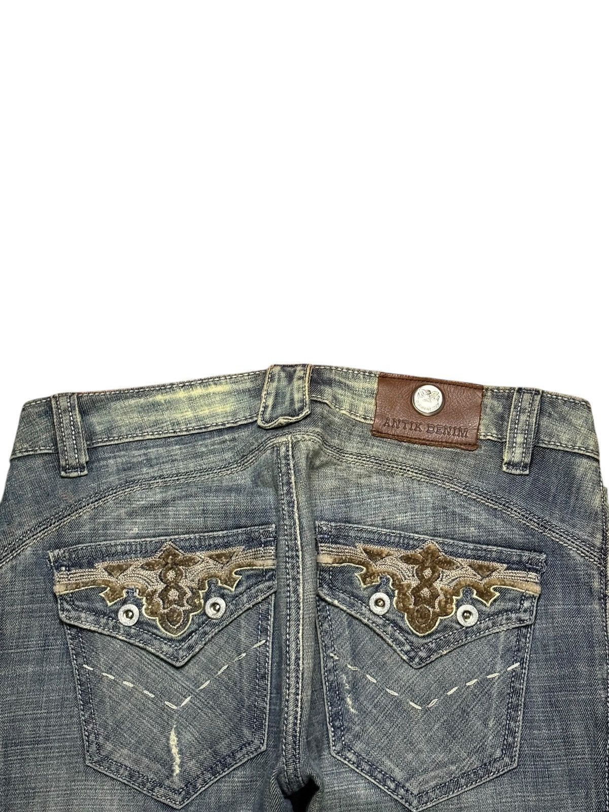 Antik Denim × Japanese Brand Vintage Antik Denim Acid Mud Wash Bootcut Flare Jeans Size 30" / US 8 / IT 44 - 8 Thumbnail
