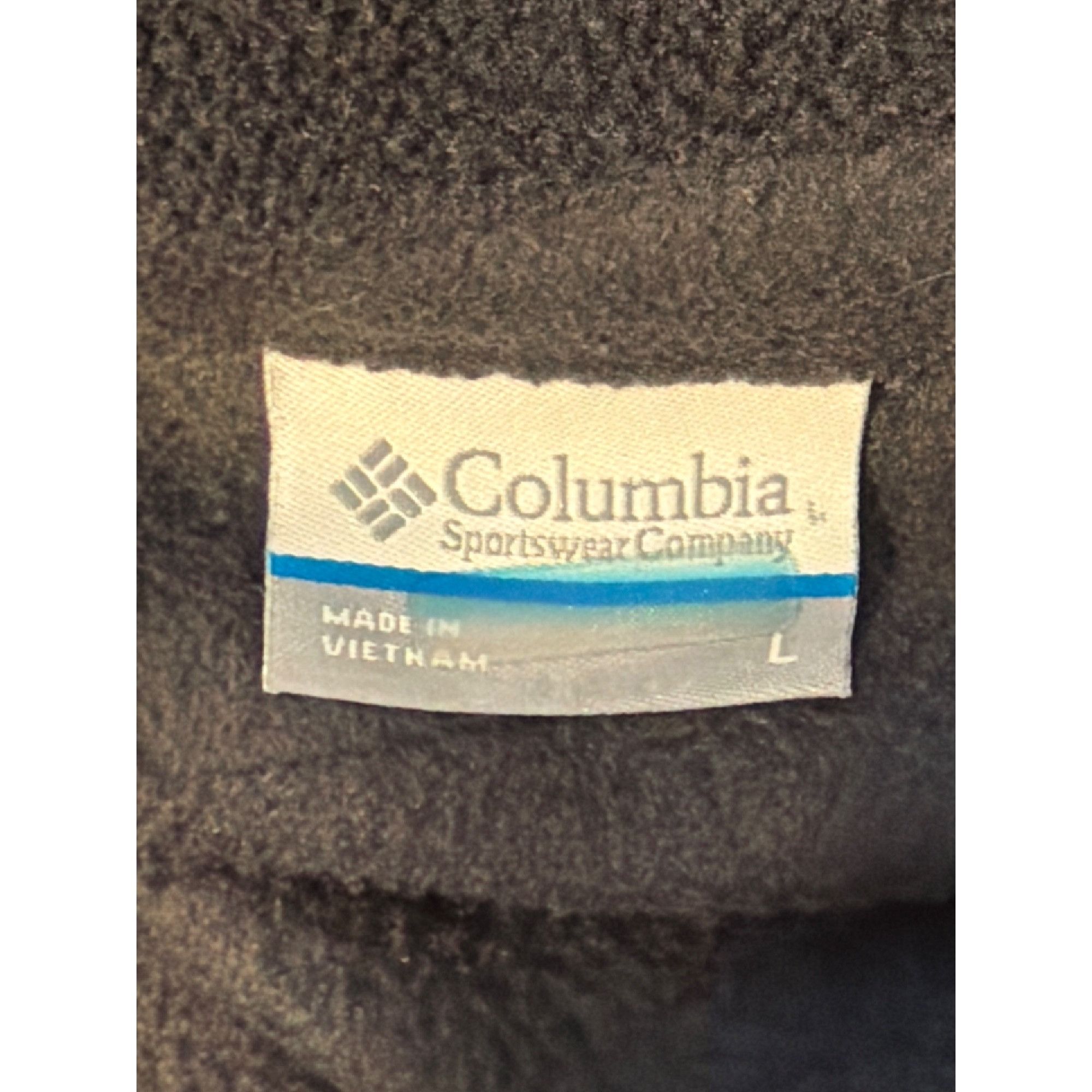 Columbia Columbia Black Full Zip Fleece Jacket Embroidered Pink Cance Size L / US 10 / IT 46 - 4 Thumbnail