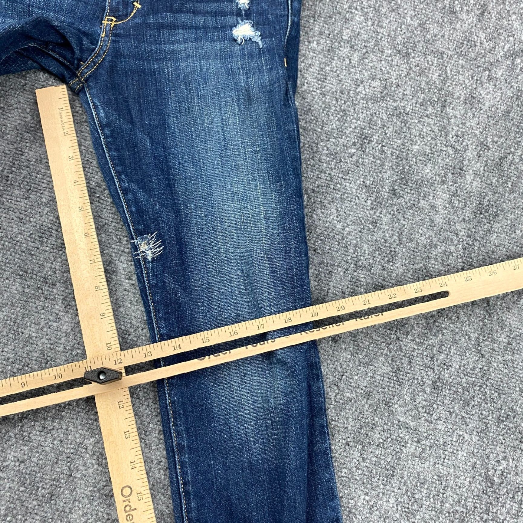 Abercrombie & Fitch Abercrombie & Fitch Jeans Womens 4S Blue Skinny Low Rise Modified Stitch Size 27" / US 4 / IT 40 - 5 Thumbnail
