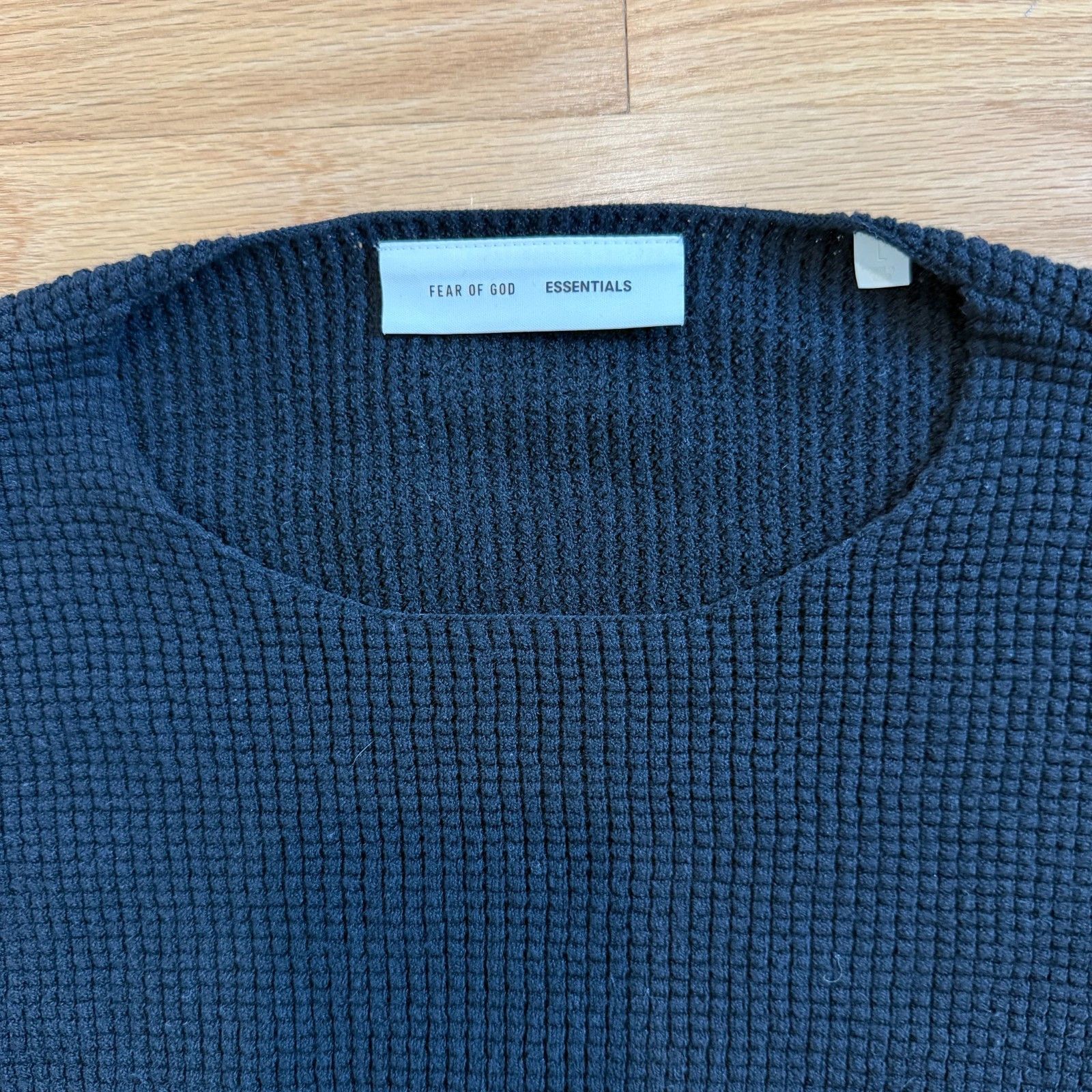 Essentials Fear Of God ESSENTIALS Heavy Waffle Crewneck Sweater Large Size US L / EU 52-54 / 3 - 9 Thumbnail