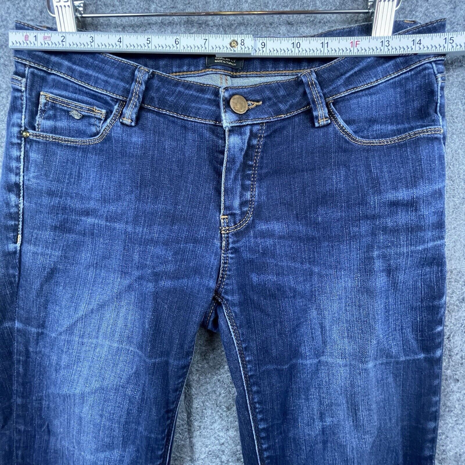 Massimo Dutti Massimo Dutti Jeans Womens 6 Straight Regular Fit Stretch Size 28" / US 6 / IT 42 - 6 Thumbnail