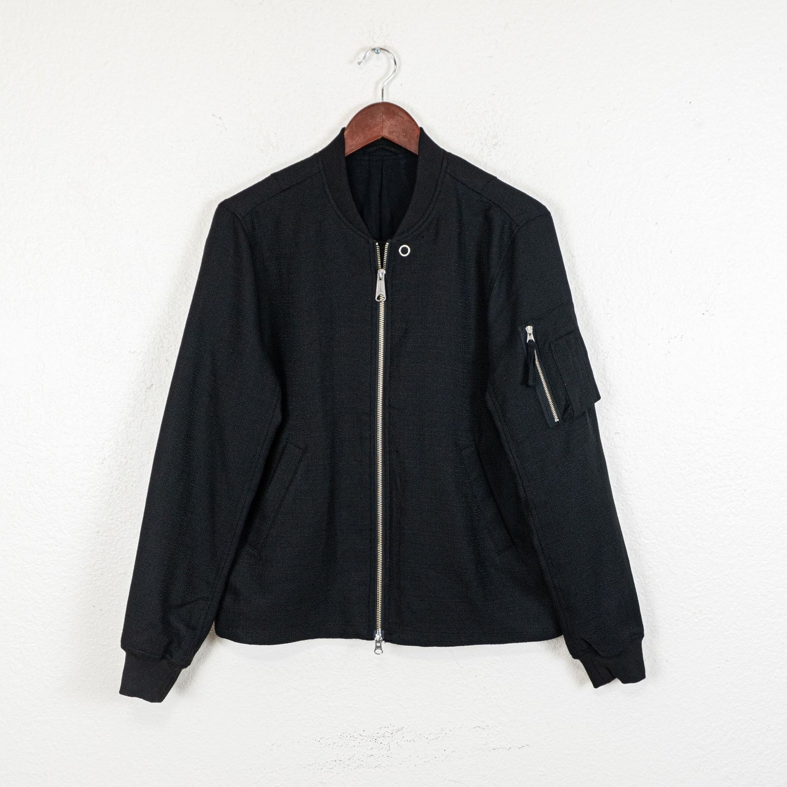 Saturdays NYC Julian Bomber Jacket in Black Size Small