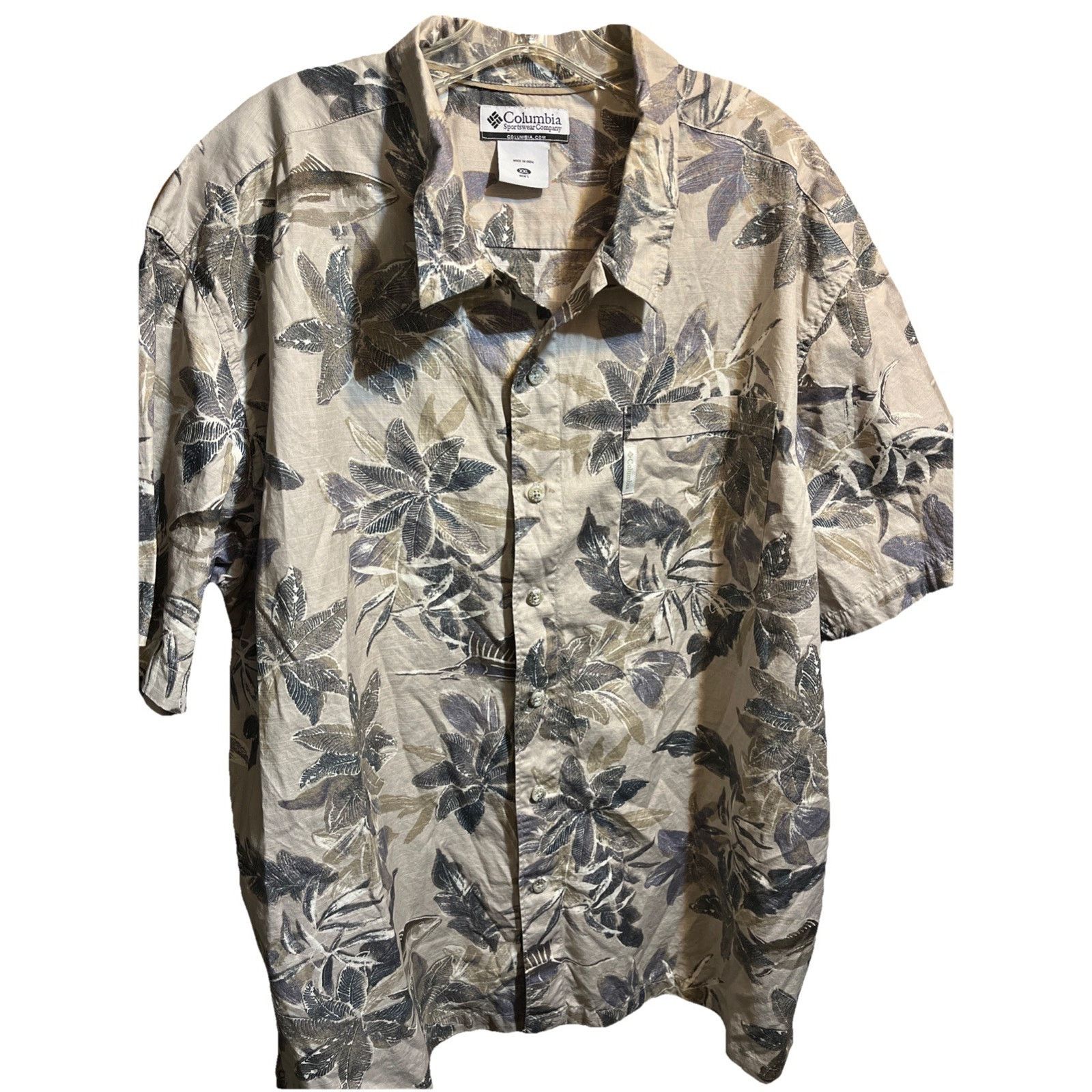 Columbia Columbia Men's Short Sleeve Casual Shirt Size XXL Gray Fish Size US XXL / EU 58 / 5 - 1 Thumbnail