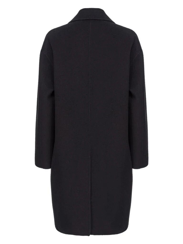 Pinko o1s22i1n0824 Double Wool Coat in Black Size S / US 4 / IT 40 - 2 Thumbnail