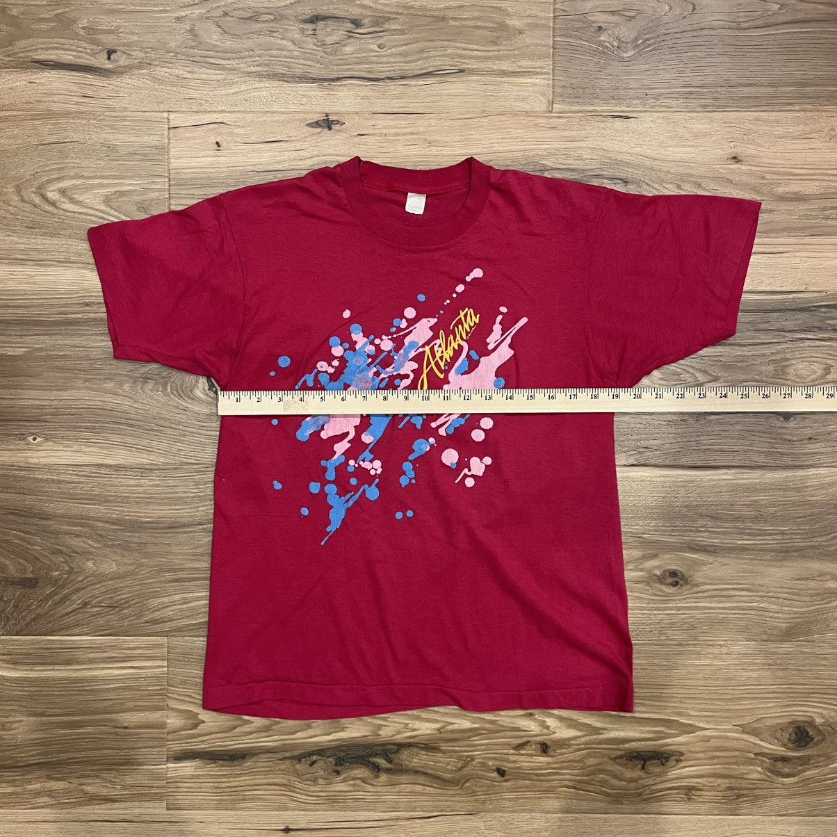 Other Vintage Atlanta Paint Splatter Magenta T Shirt Medium Size US M / EU 48-50 / 2 - 3 Thumbnail