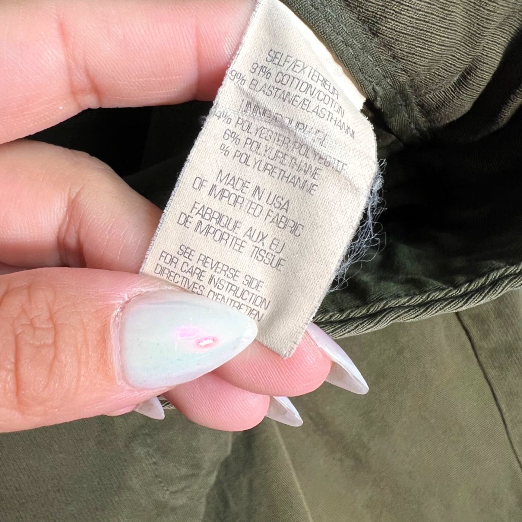 Theory VINTAGE Theory Women's Slim Fit Chino Pants Size 10 Green Cotton Blend Casual Summer Size 32" / US 10 / IT 46 - 4 Thumbnail