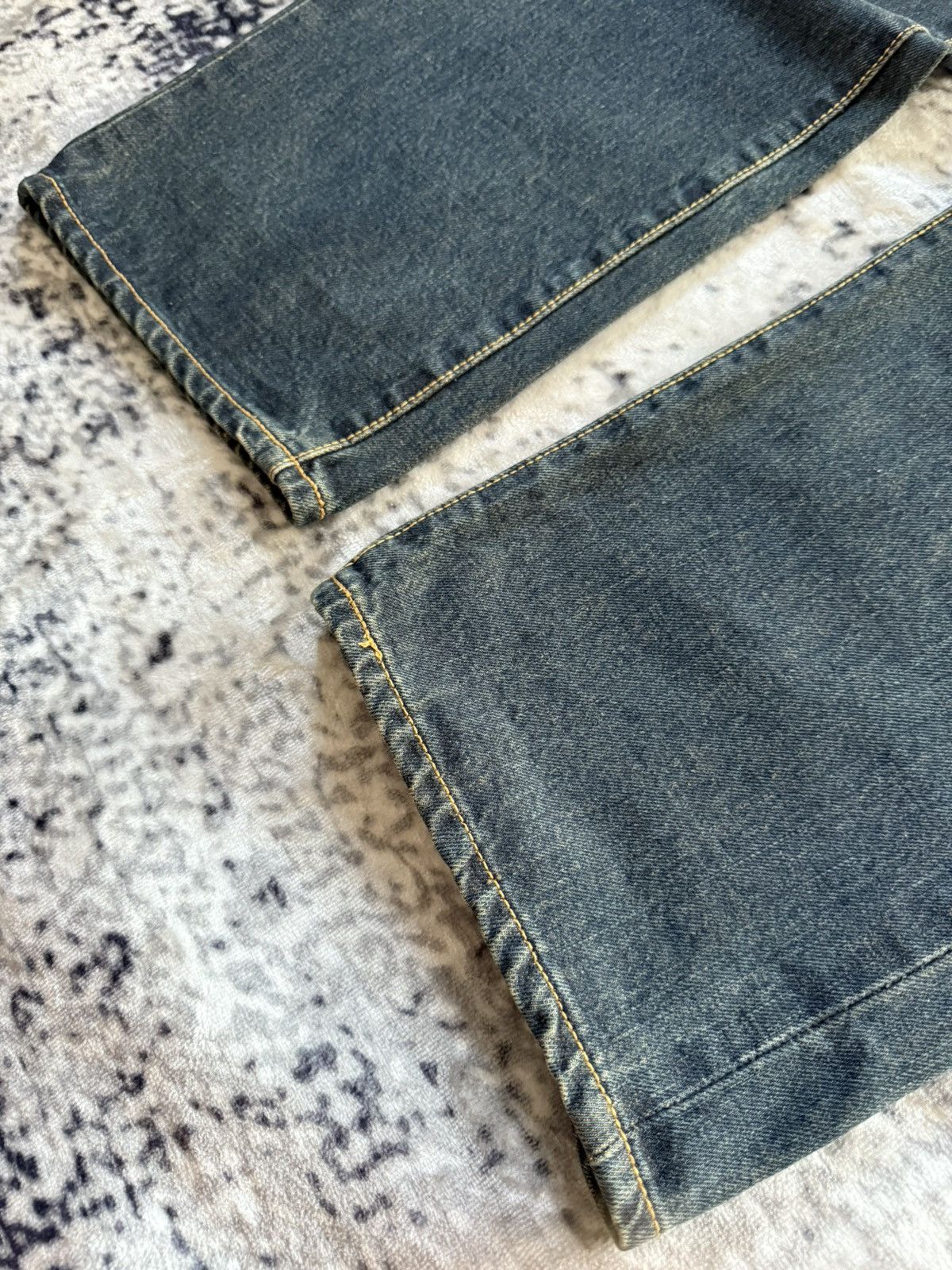 Edwin EDWIN 505 Type 1 OG Mud Wash Selvedge Loose Jeans Size US 30 / EU 46 - 11 Thumbnail