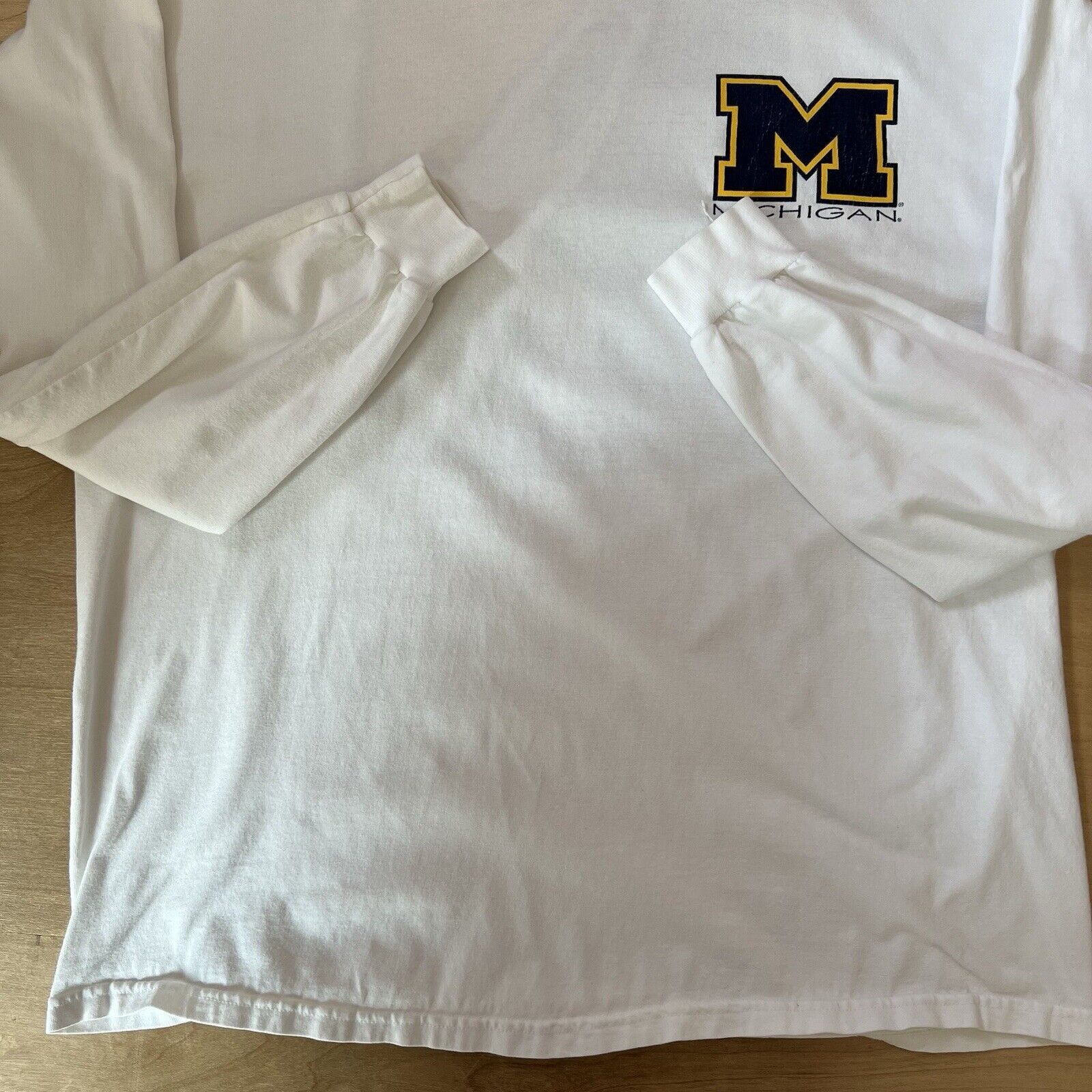 Vintage Vintage Michigan Wolverines Basketball Shirt XL White 90s Size US XL / EU 56 / 4 - 5 Thumbnail