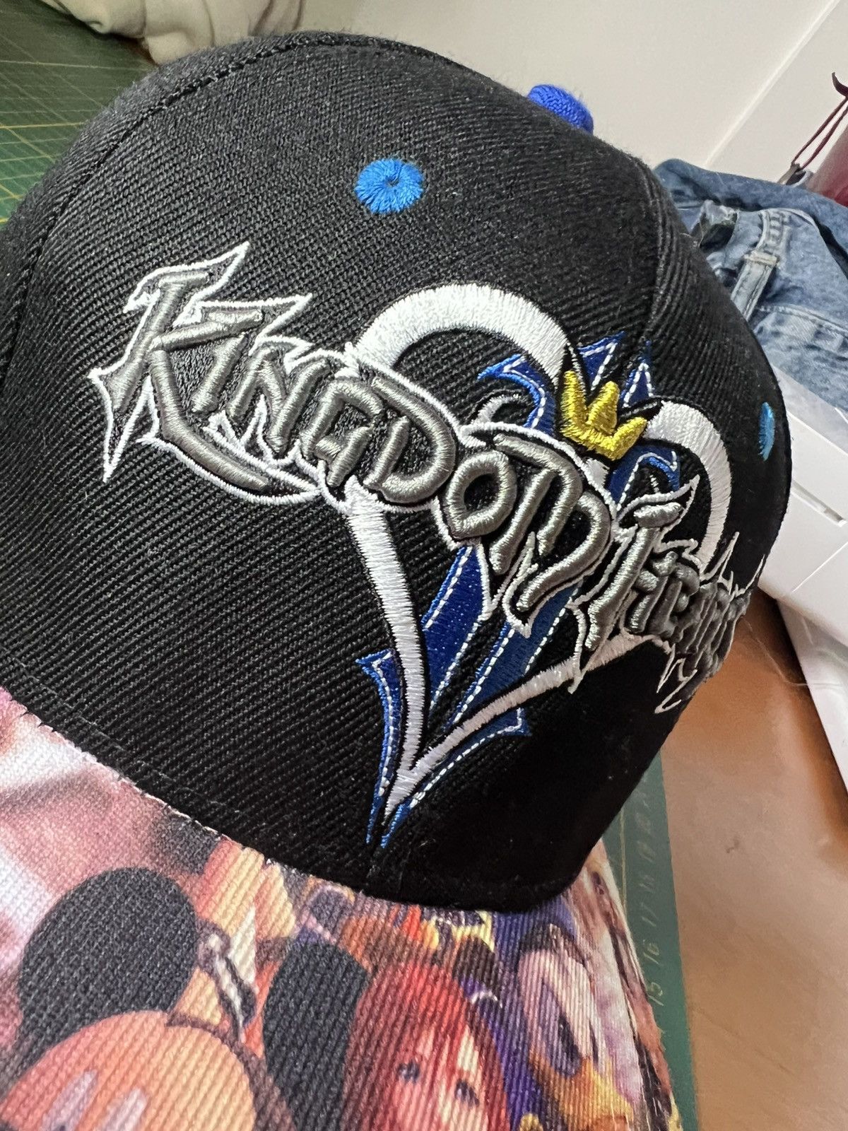 Disney Vintage Disney Kingdom Hearts y2k logo printed brim hat Size ONE SIZE - 6 Thumbnail