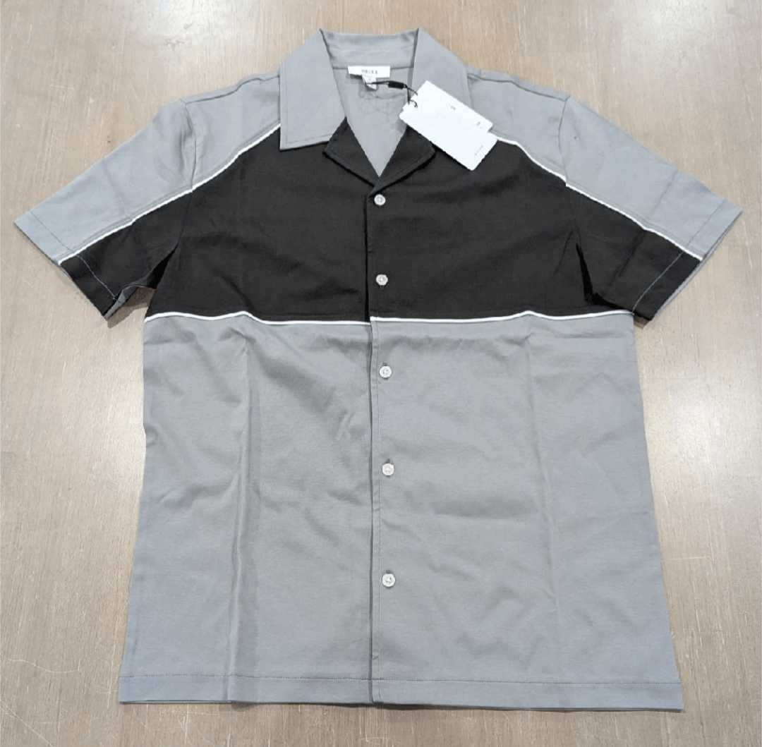 Reiss REISS "Gino" Colorblock Cuban Shirt Sage Green Small Size US S / EU 44-46 / 1 - 1 Thumbnail