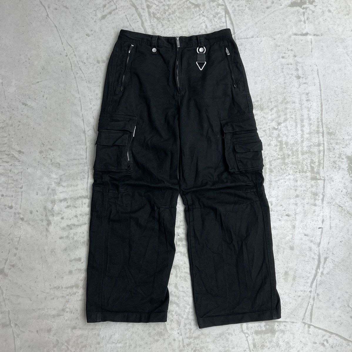 image of C2H4 Exposed Fly Cargo Pants (Black), Men's (Size 32)