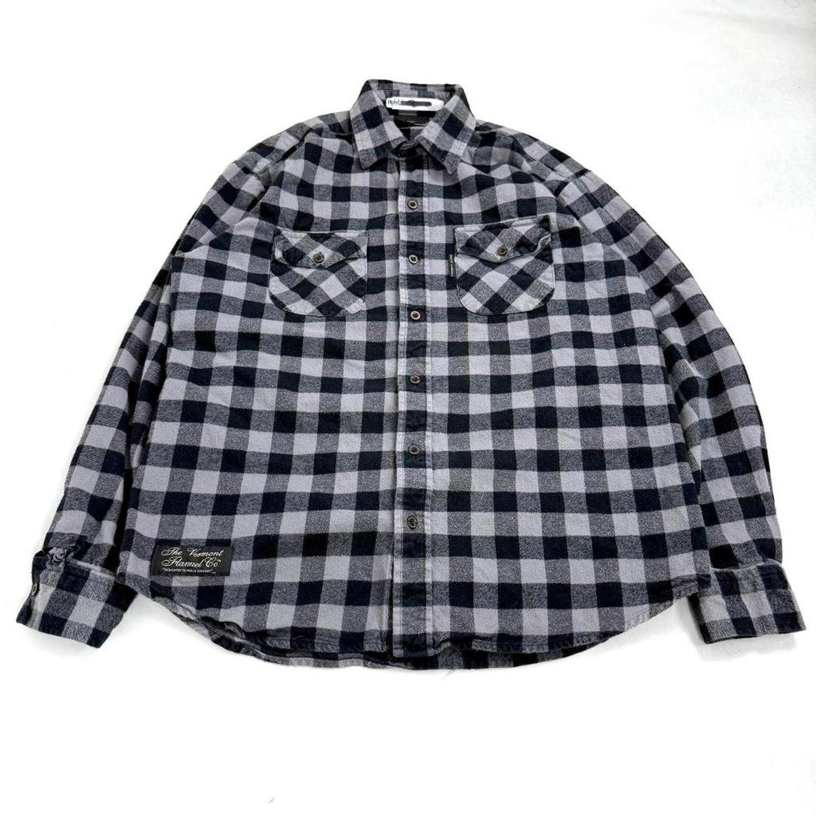 Carhartt × Dickies × Vintage Vintage y2k grunge black plaid archive skater button up Size US L / EU 52-54 / 3 - 2 Thumbnail