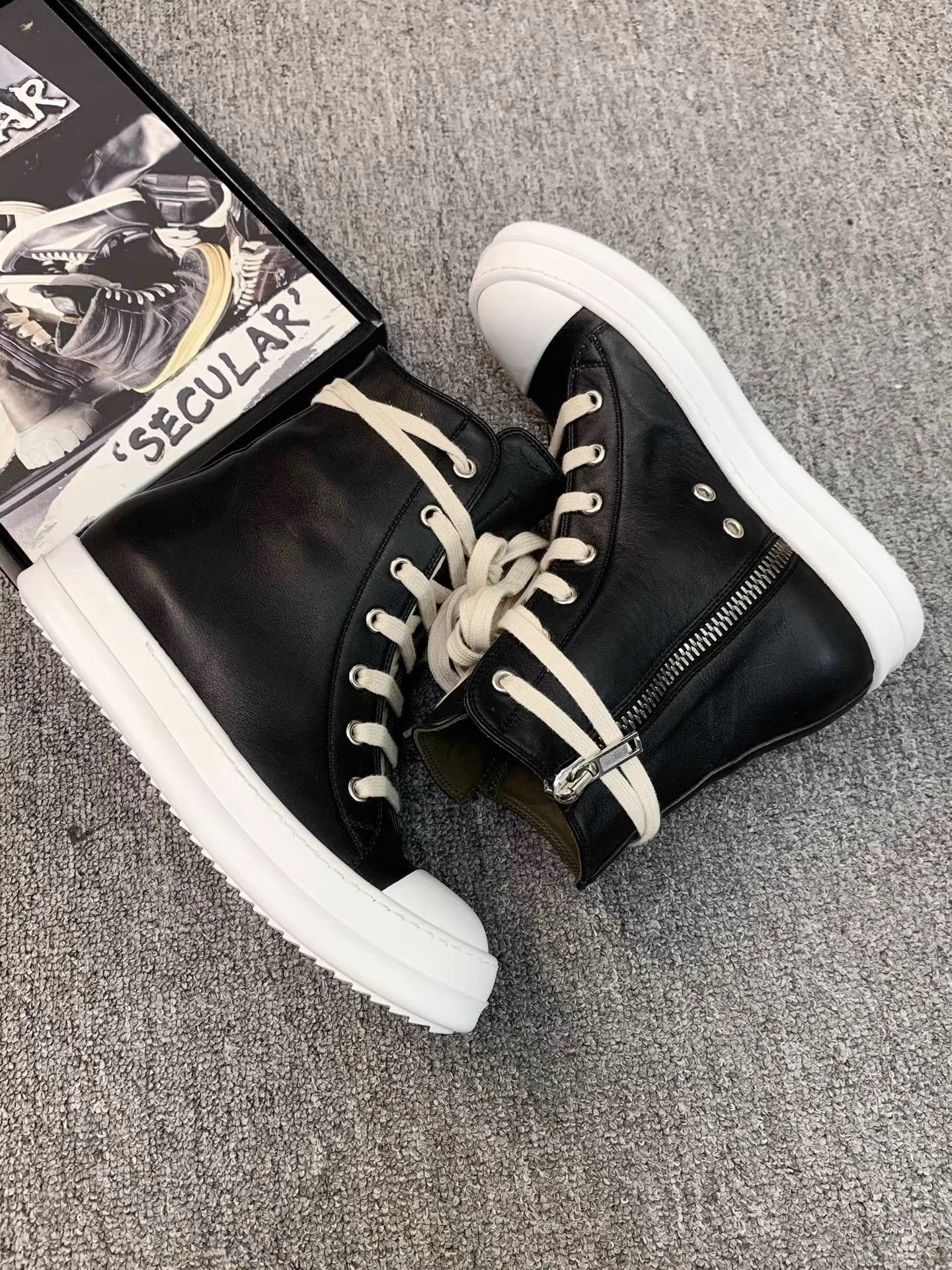 Rick Owens Rick Owens Mainline Smooth Leather Big Converse K34 Size US 6 / IT 36 - 5 Thumbnail