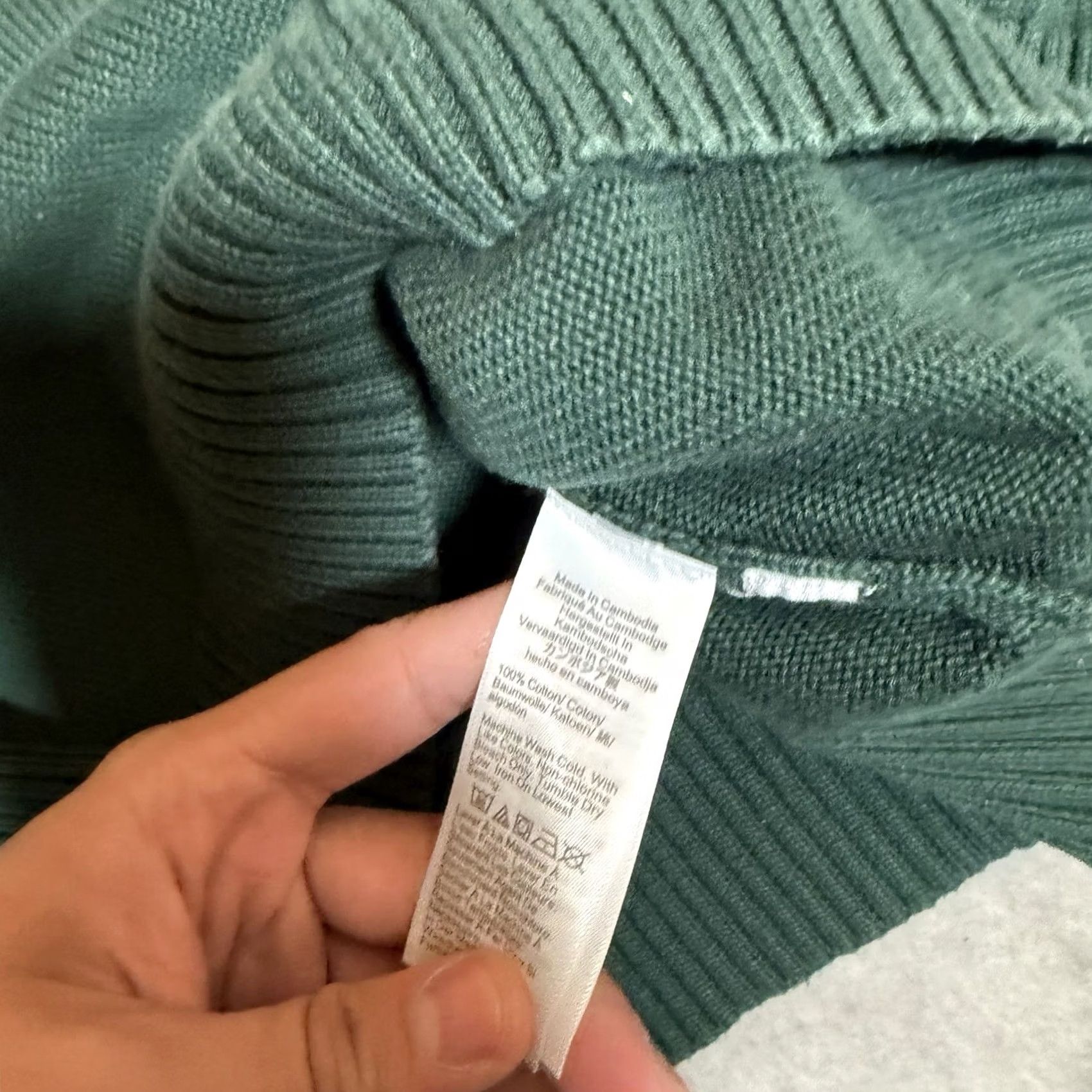 J.Crew J.CREW Sweater Mens Medium Green Roll Neck Crew Neck Cotton Knit Logo Accent Pullover Modern Classic Size US M / EU 48-50 / 2 - 4 Thumbnail
