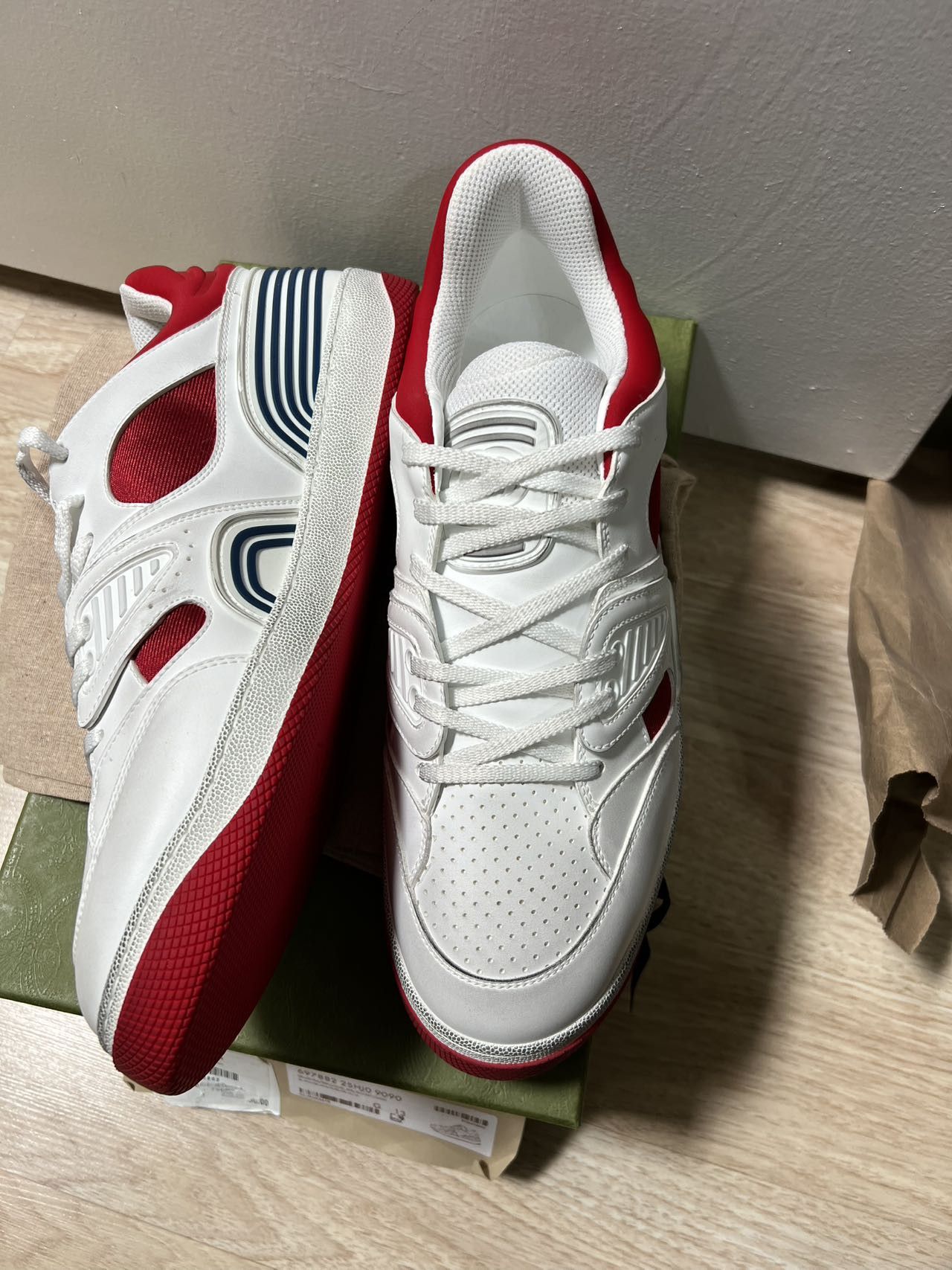Gucci MEN Gucci Basket White Demetra Size US 14 / EU 47 - 2 Thumbnail