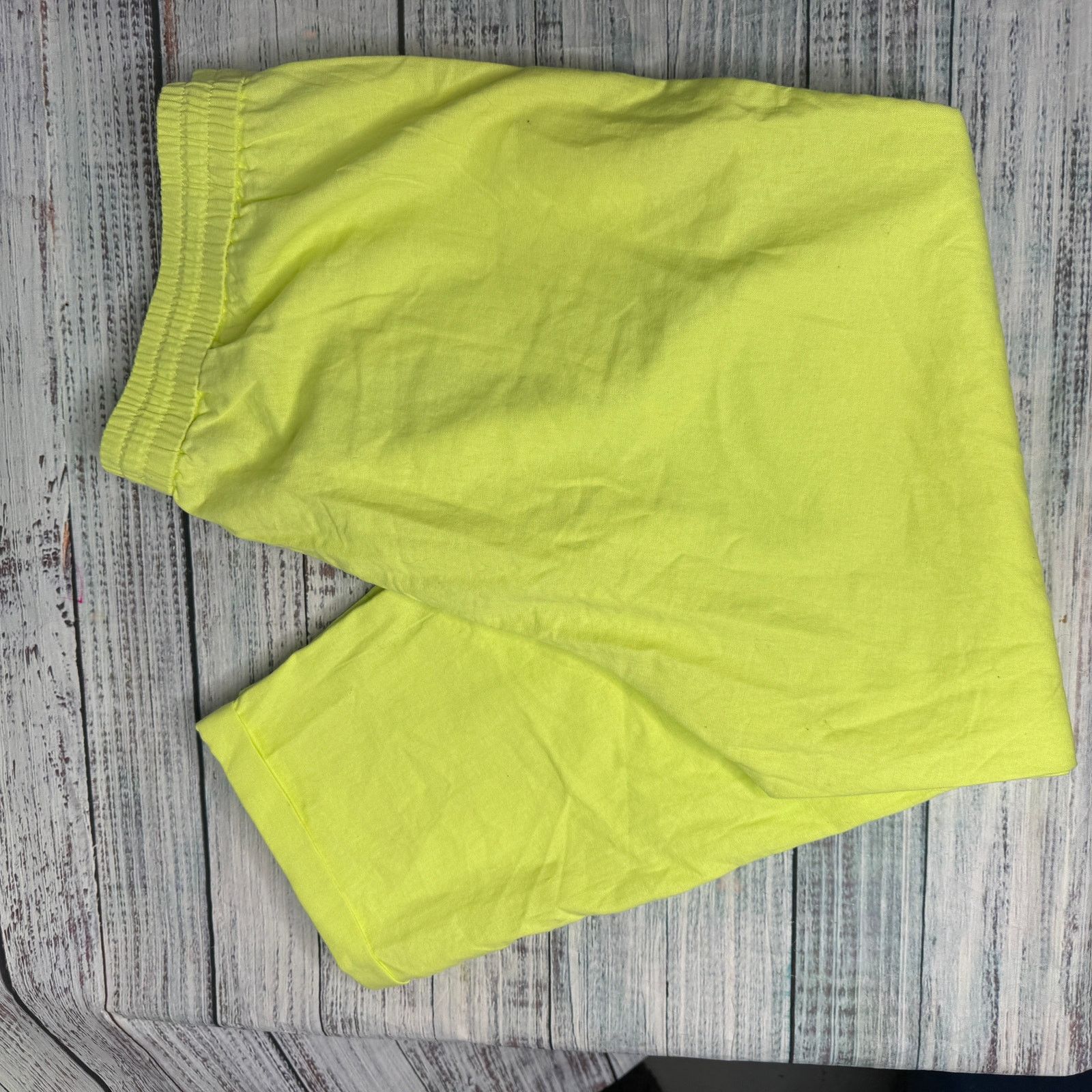 J.Crew J.Crew 18 Linen Cotton Pull-On Pants Neon Yellow Waist NWT Size 40" / US 18 - 7 Thumbnail