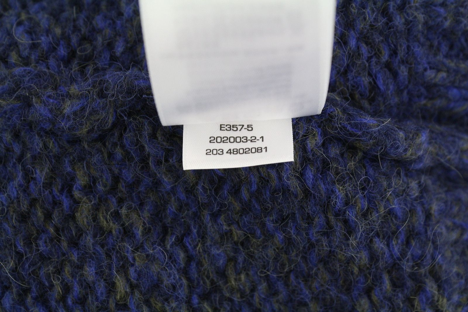 Gant MULTI YARN TURTLE L Evening Blue Wool Alpaca Jumper 87231 Size L / US 10 / IT 46 - 10 Thumbnail