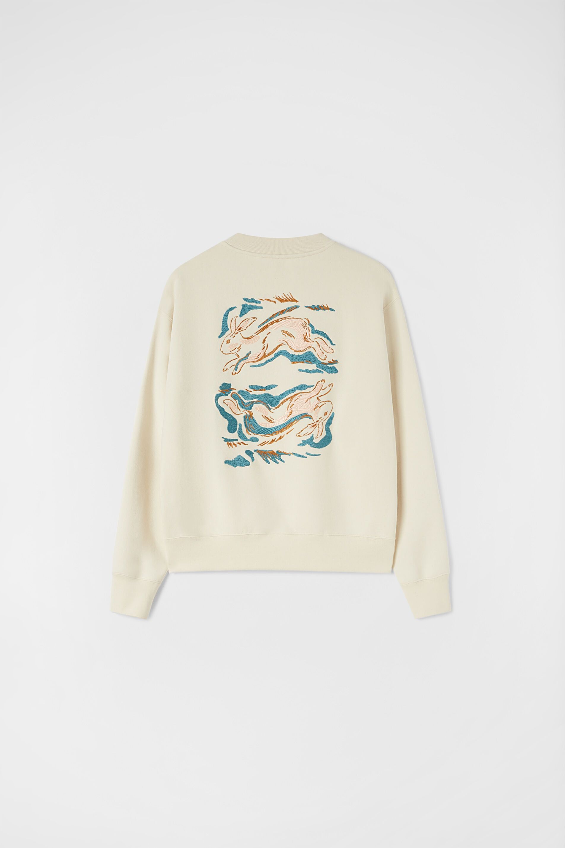 Jil Sander o1y1025 Crewneck Sweatshirt in Cream Size S / US 4 / IT 40 - 2 Thumbnail
