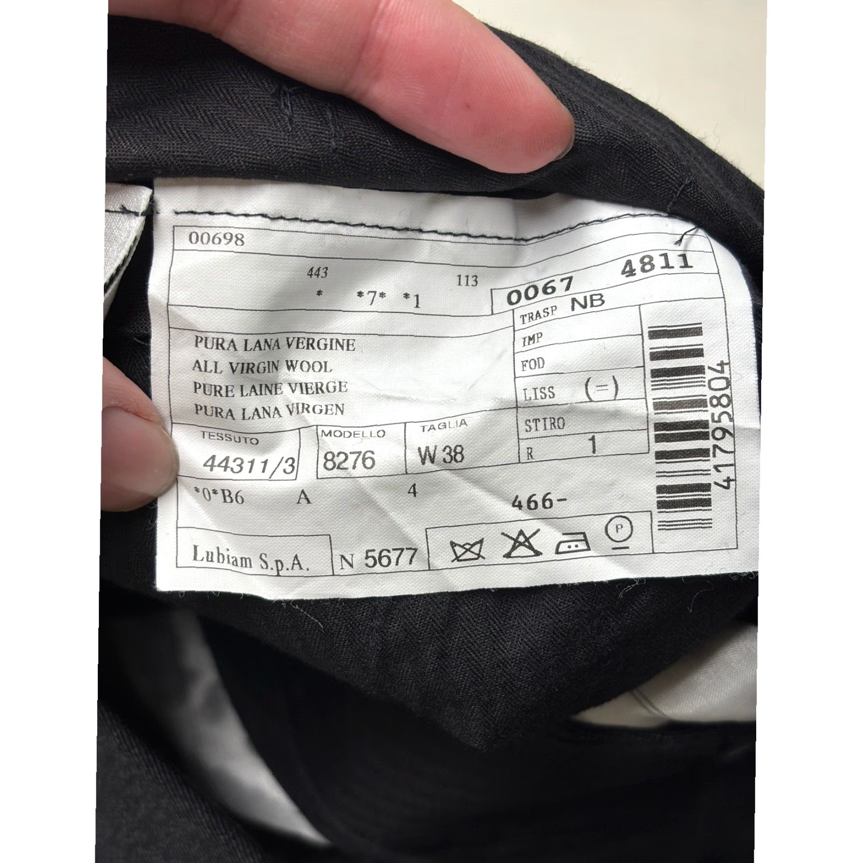 Lubiam Lubiam 1911 Mens Charcoal Gray Virgin Wool Pleated Cuffed Dress Pants W38xL29 Pants Dress Wool Gray Solid 90s? Size US 38 / EU 54 - 6 Thumbnail