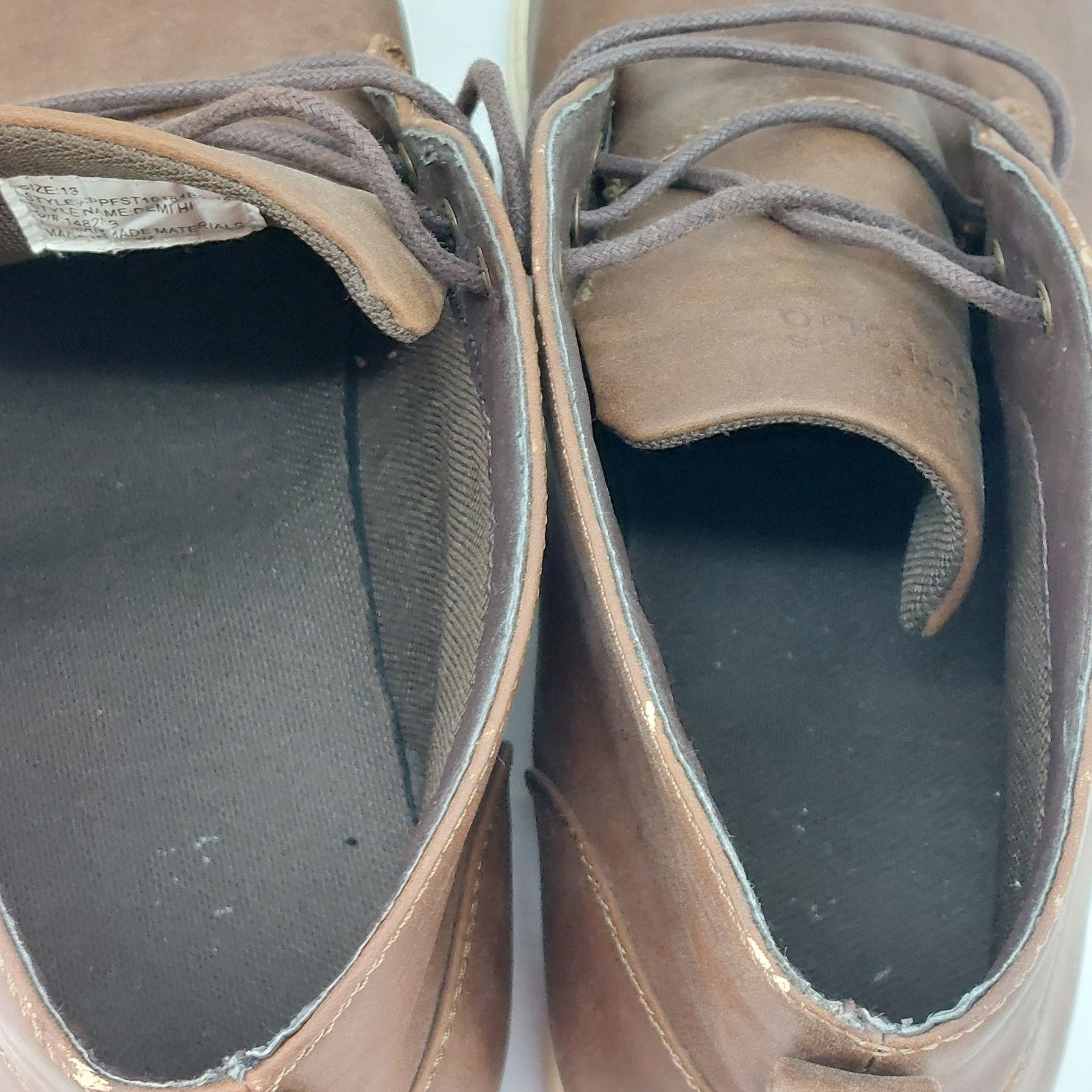 Perry Ellis Perry Ellis Portfolio Men's Brown Lace Up Demi Hi Casual Size US 13 / EU 46 - 10 Thumbnail