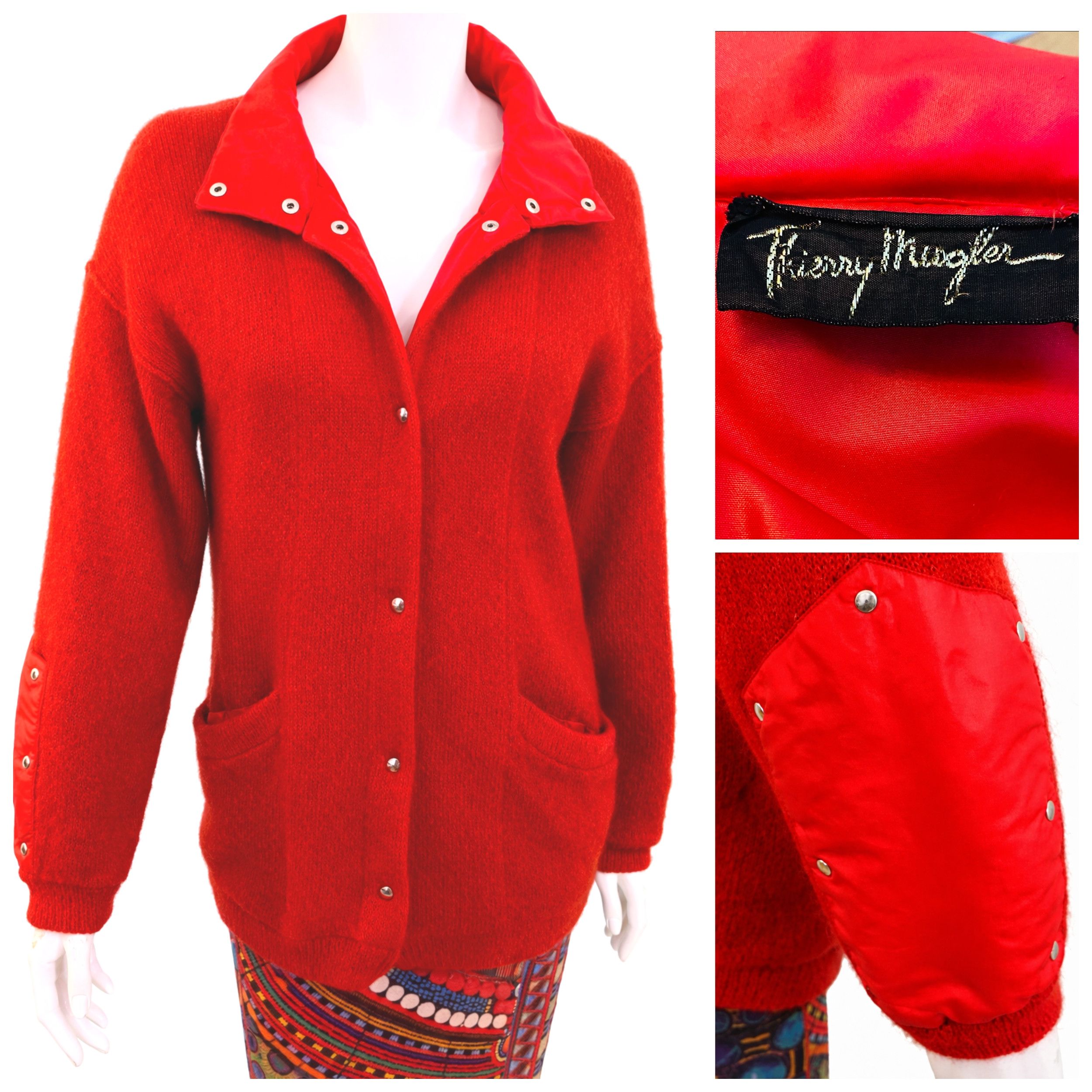 Thierry Mugler Thierry Mugler FW83 Red Armor 80s Oversize Coat Jacket Size US S / EU 44-46 / 1 - 1 Thumbnail