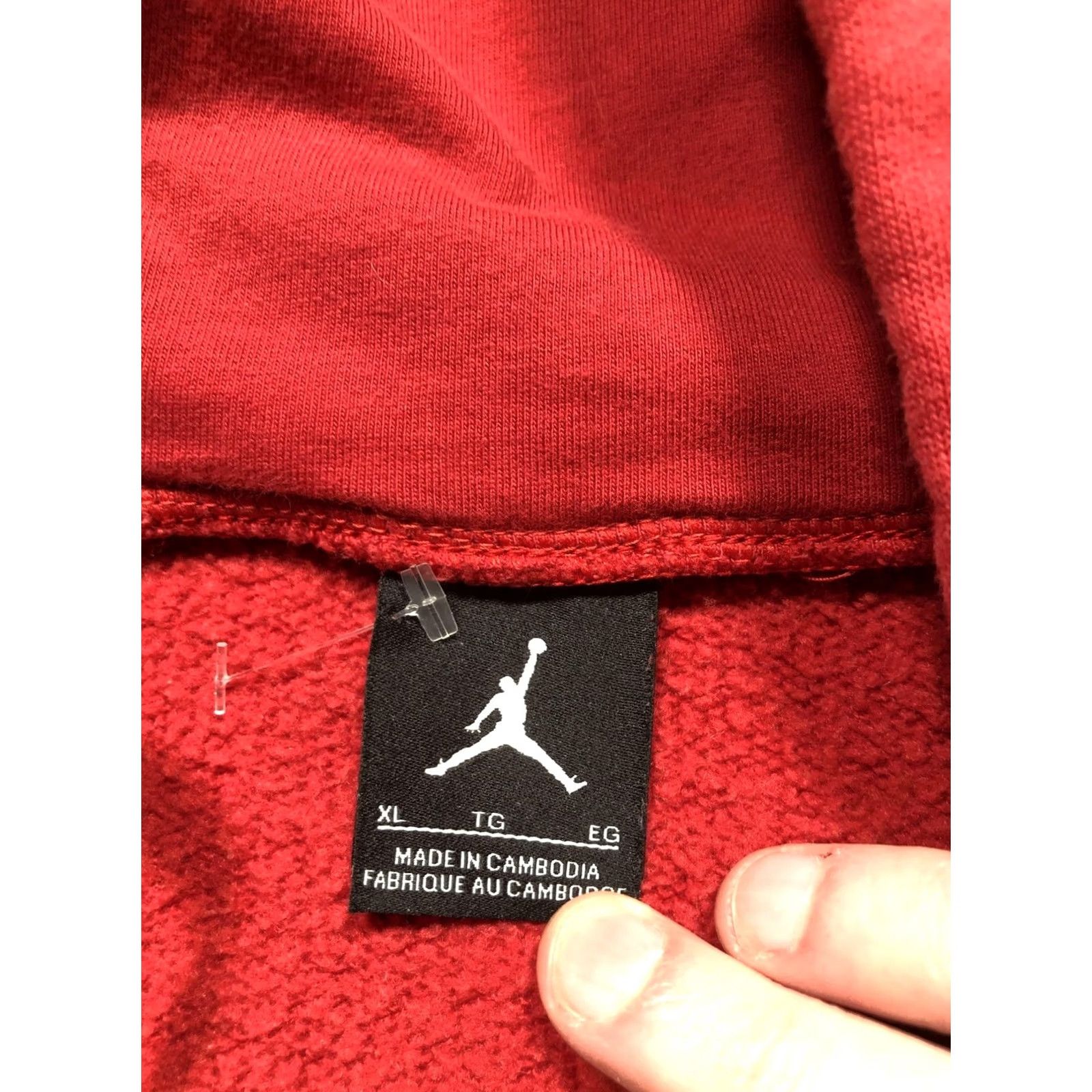Jordan Brand Jordan Hoodie Sweatshirt Mens XL Red Full Zip Fleece Jumpman Logo Athletic Size US XL / EU 56 / 4 - 7 Thumbnail