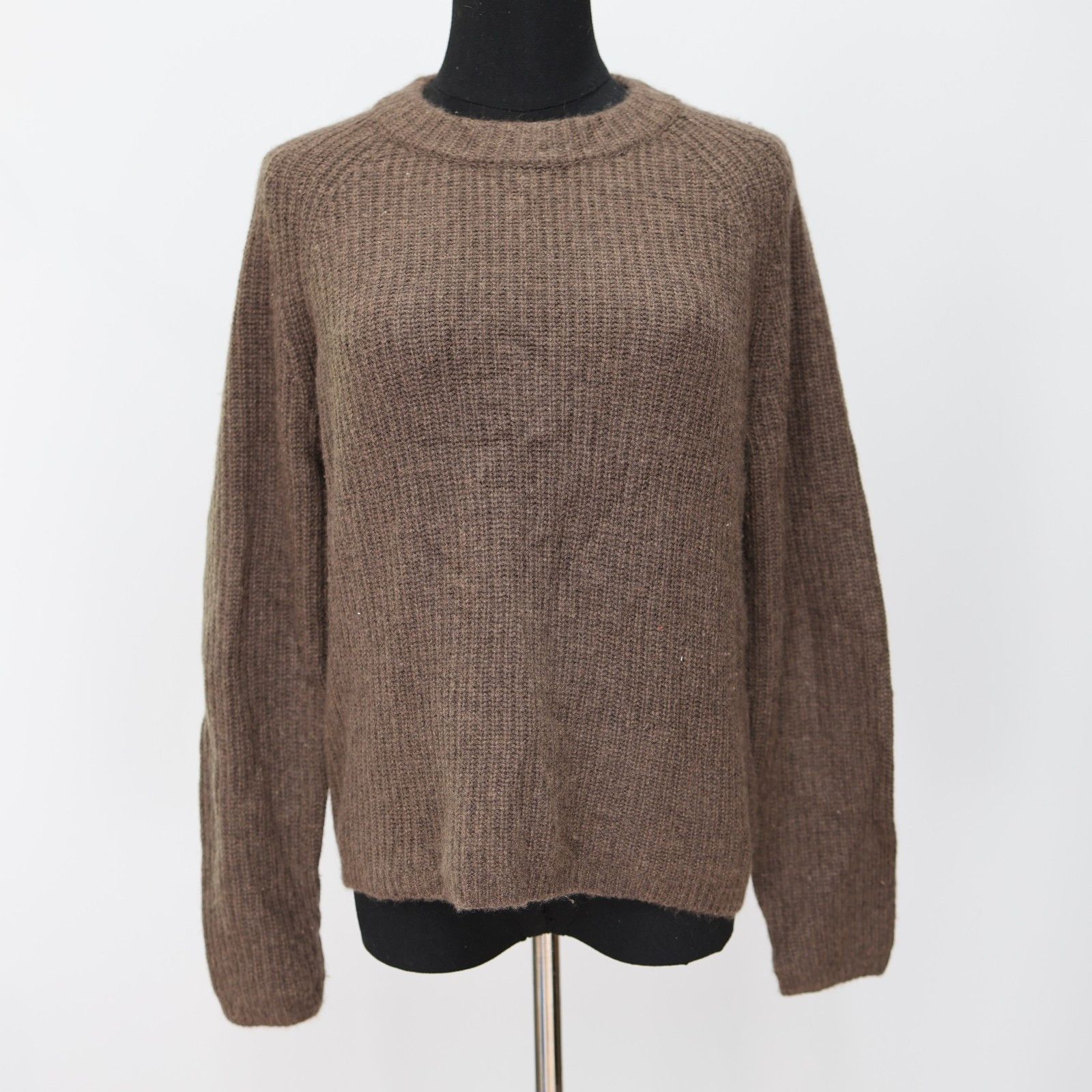 Quince NWT QUINCE Brown Fisherman Cashmere Crewneck Sweater Size XS Size XS / US 0-2 / IT 36-38 - 4 Thumbnail
