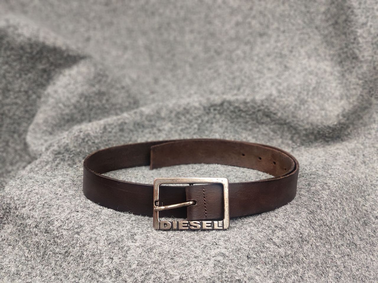 Diesel × Vintage Diesel y2k logo leather belt | Grailed