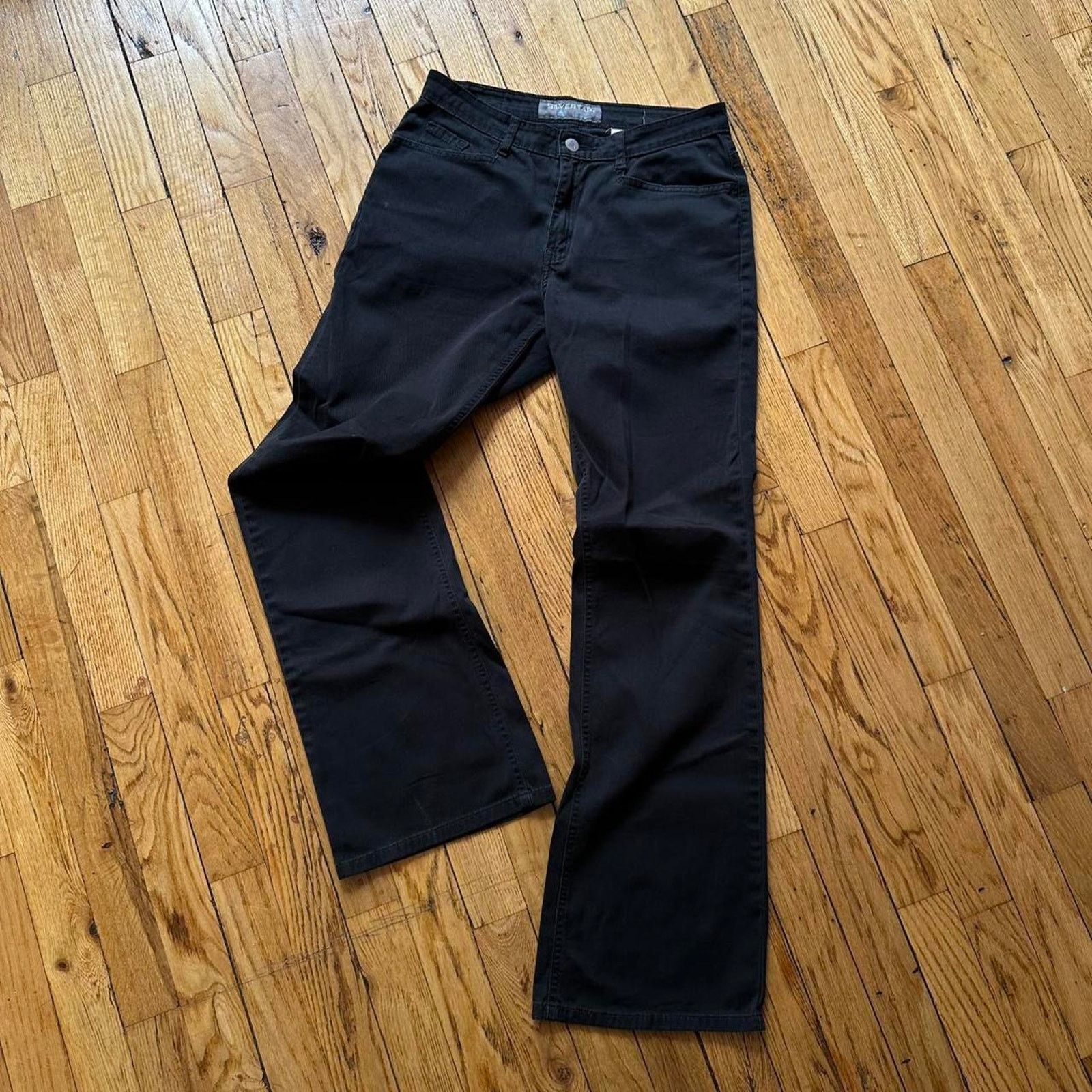 Levi's × Vintage Vintage 90s Y2K Black Low Rise Flare Levi’s Silvertab Pants Size 27" / US 4 / IT 40 - 1 Thumbnail