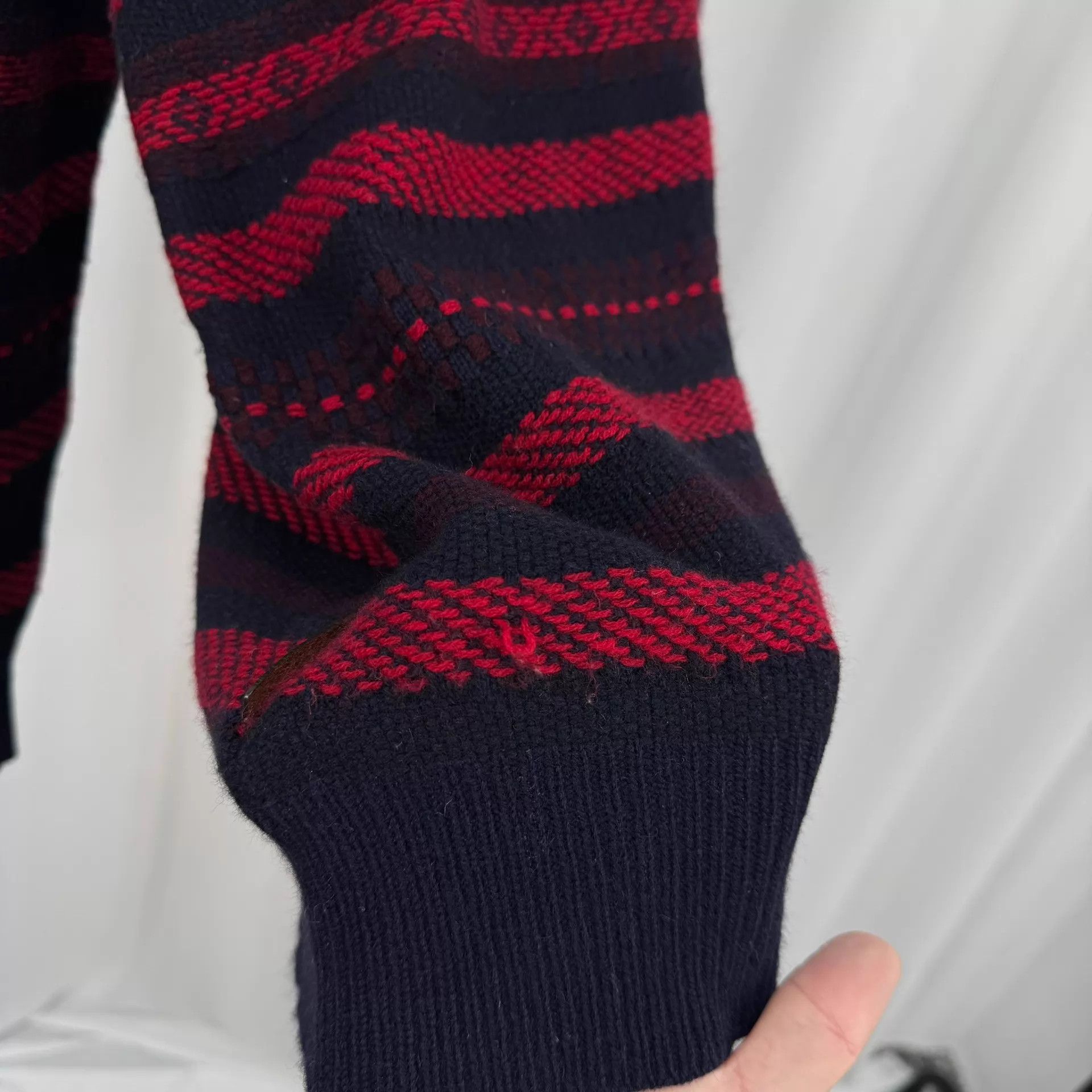 Burberry Burberry Stripe Intarsia Wool Knit Sweater XL 98 New Size XL / US 12-14 / IT 48-50 - 6 Thumbnail